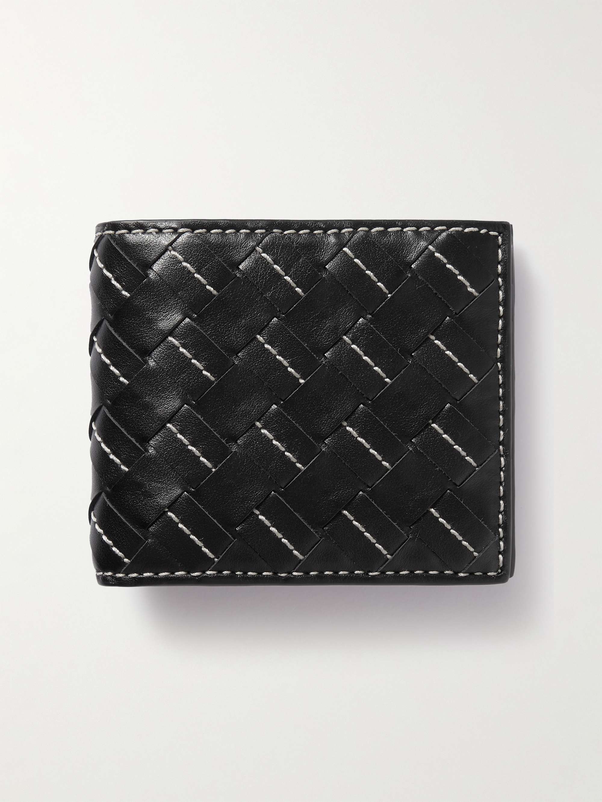 BOTTEGA VENETA Intrecciato Embroidered Leather Billfold Wallet for Men | MR  PORTER
