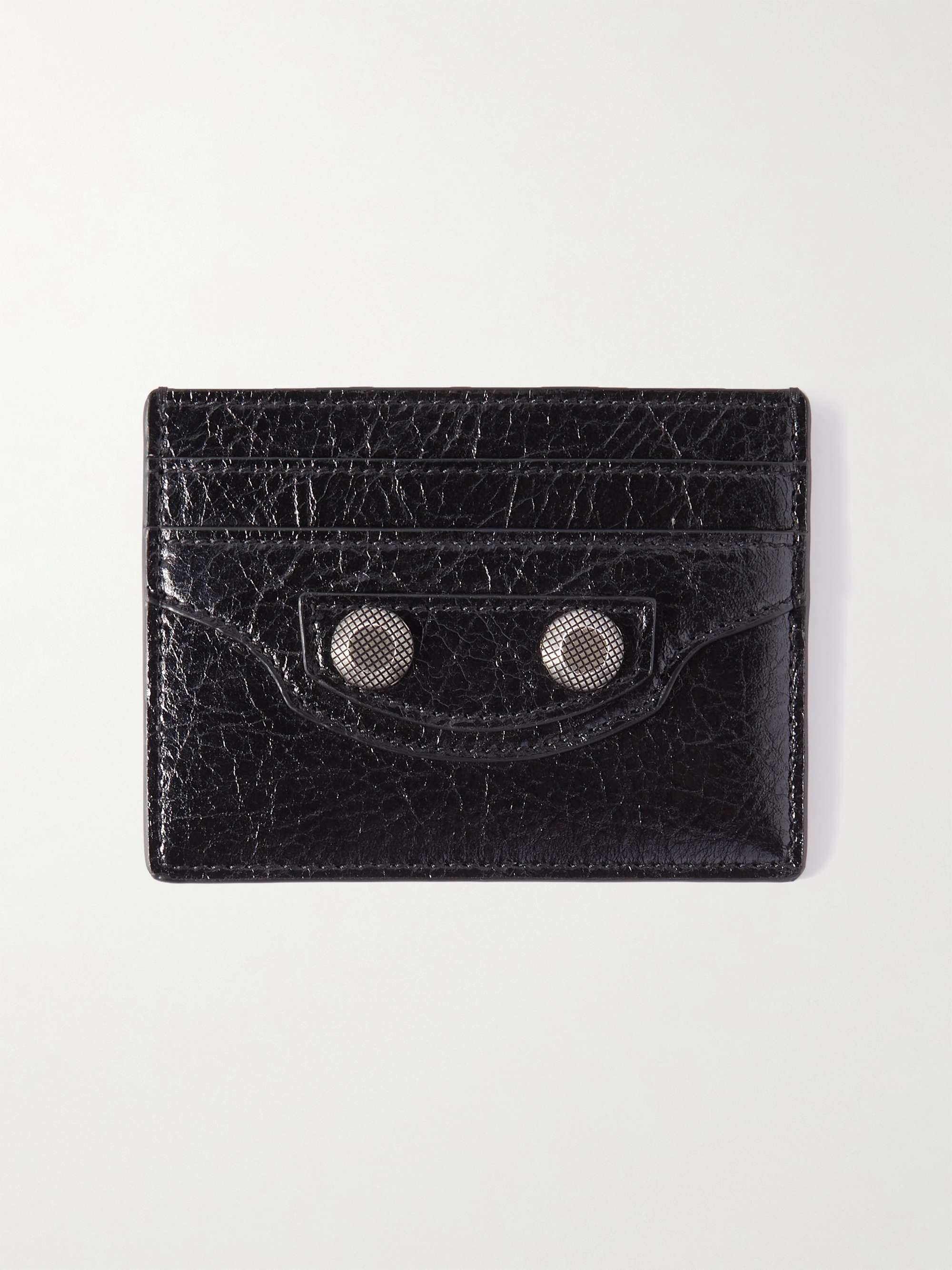 BALENCIAGA Le Cagole Embellished Cracked-Leather Cardholder for Men | MR  PORTER