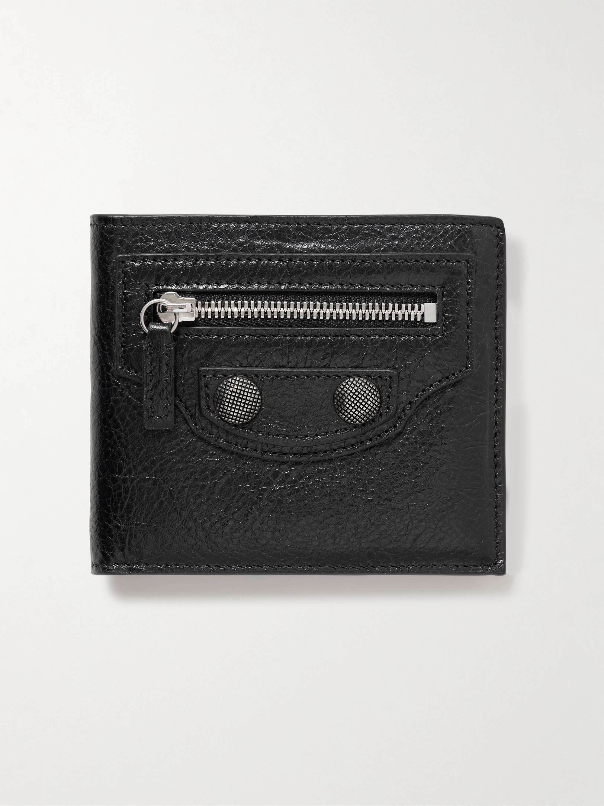 BALENCIAGA Le Cagole Embellished Textured-Leather Billfold Wallet for Men |  MR PORTER