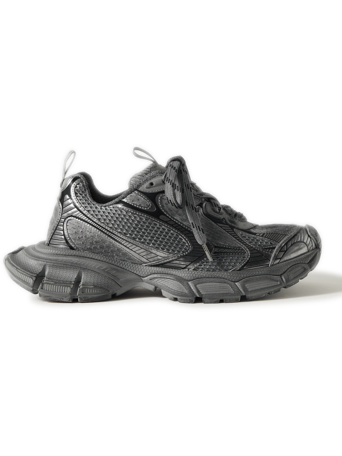BALENCIAGA 3XL DISTRESSED MESH AND RUBBER trainers
