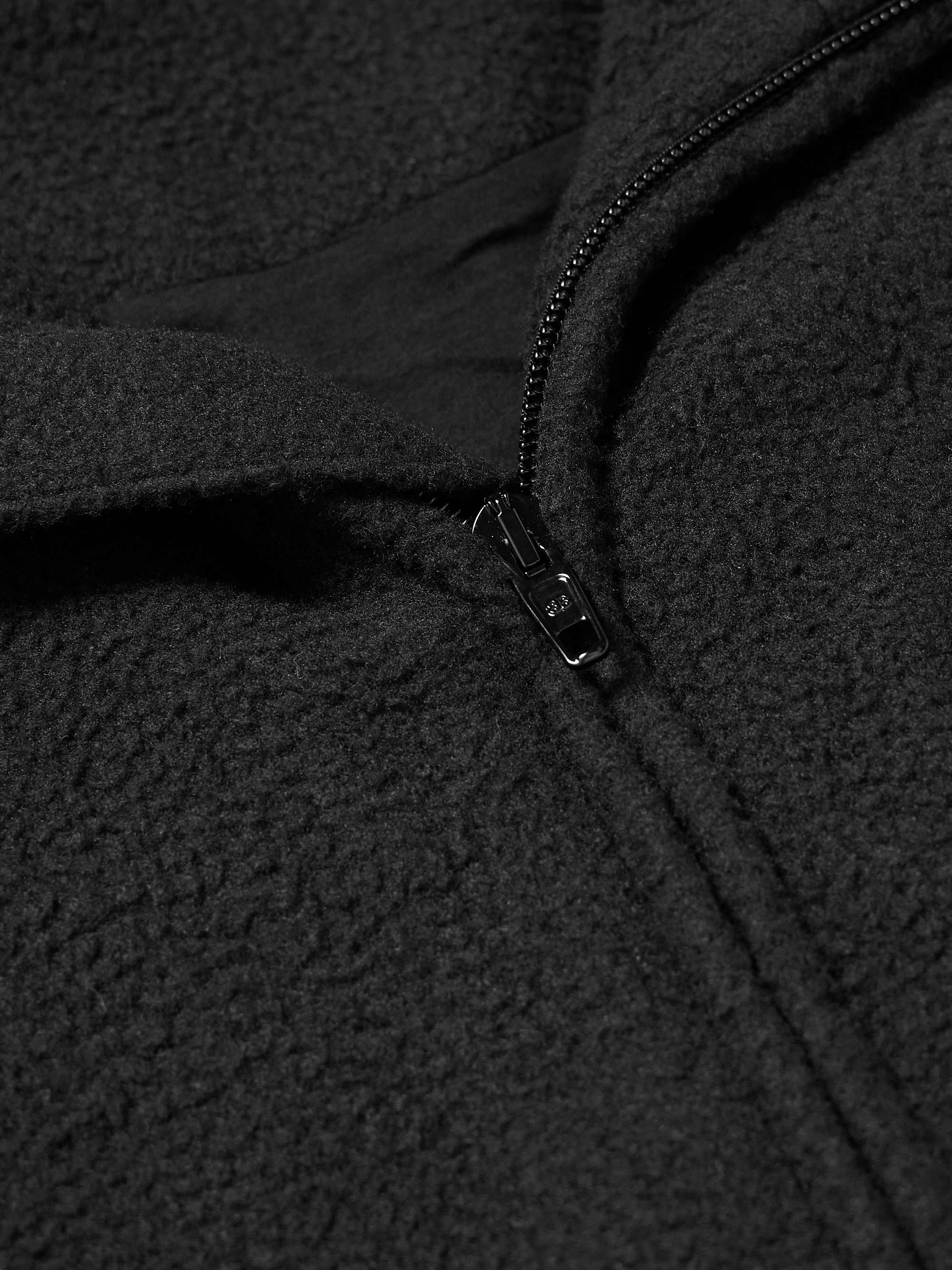 BALENCIAGA Oversized Logo-Embroidered Fleece Jacket for Men | MR PORTER