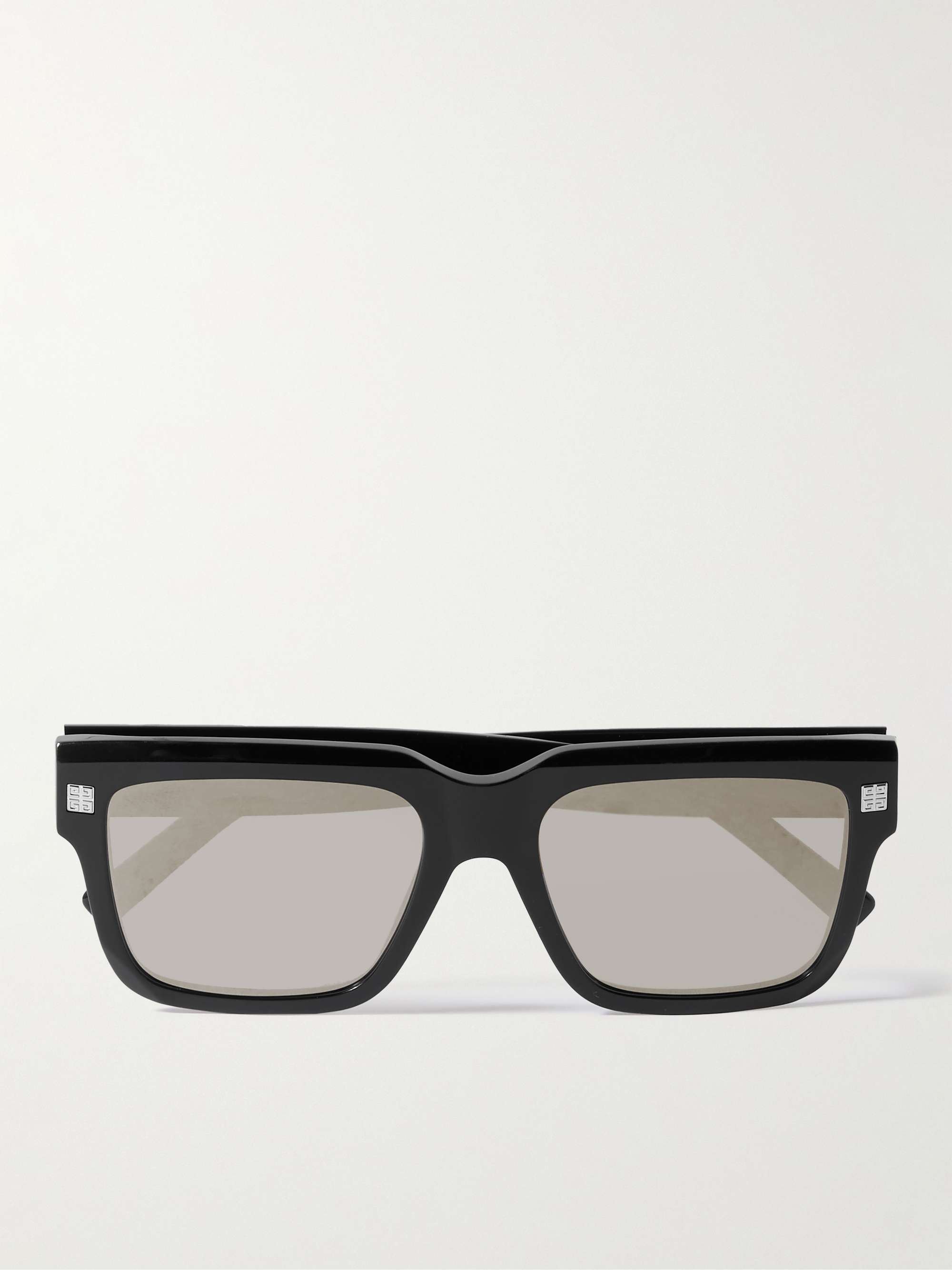 أسود نظارات شمسية GV Day عاكسة بإطار مربع من الأسيتات | GIVENCHY EYEWEAR |  MR PORTER