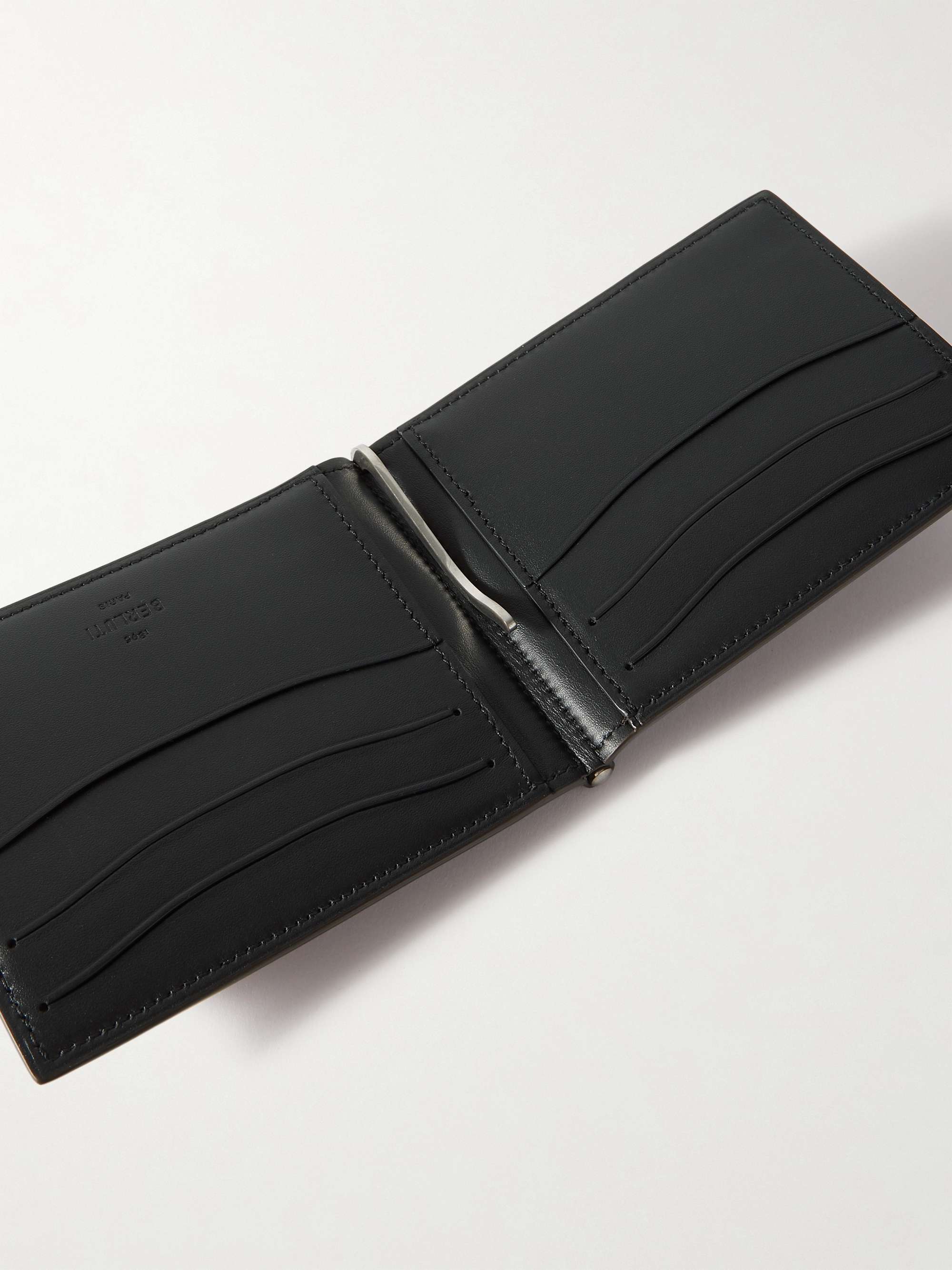 BERLUTI Figure Scritto Venezia Leather Bifold Wallet with Money Clip for Men  | MR PORTER