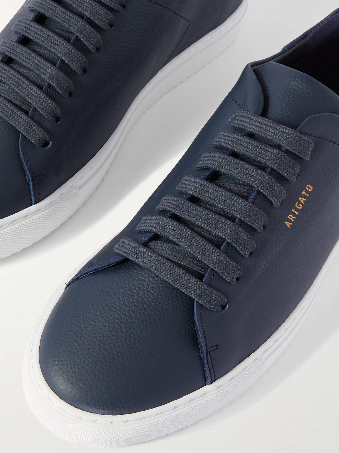 Shop Axel Arigato Clean 90 Full-grain Leather Sneakers In Blue