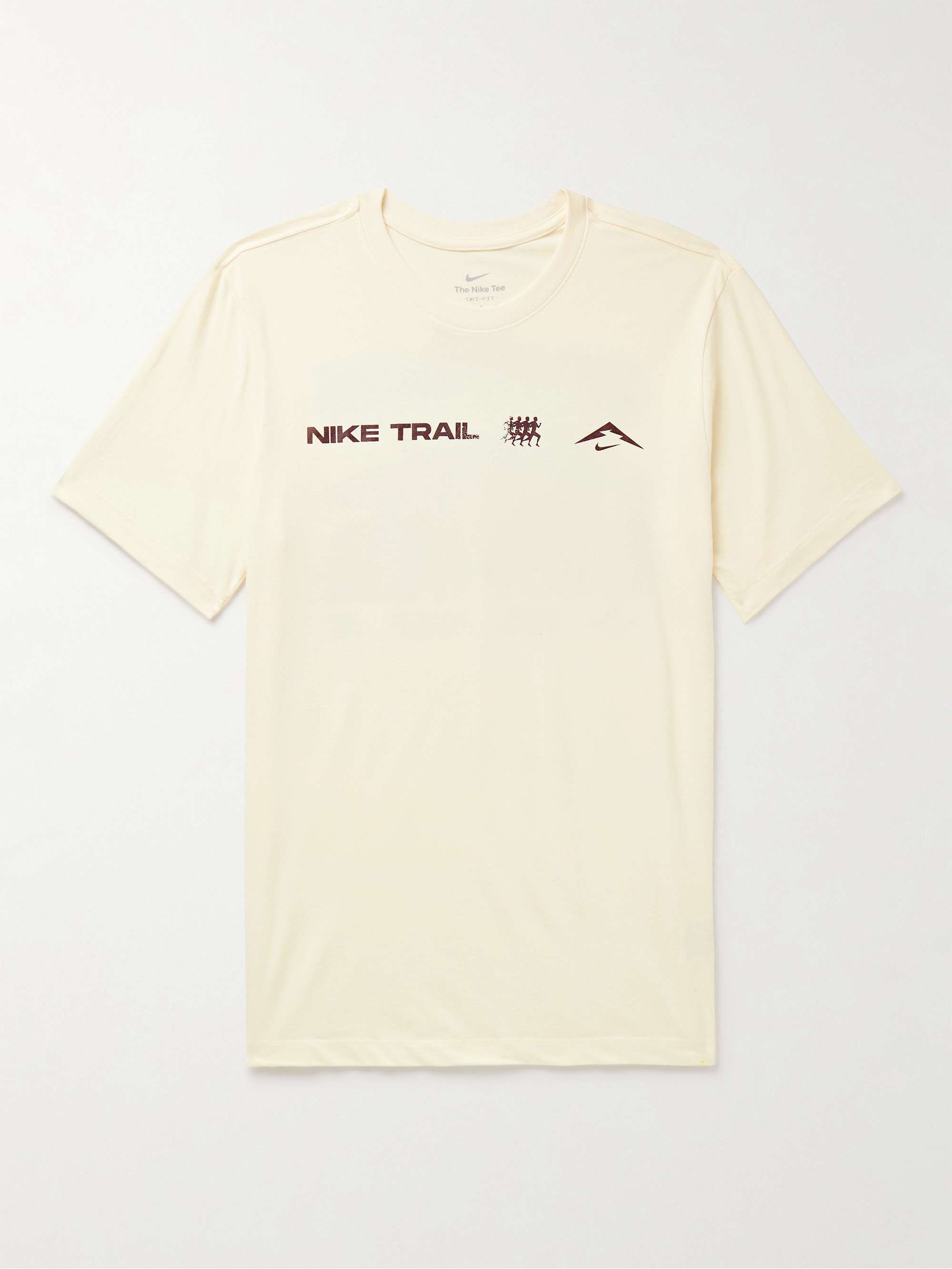 NIKE RUNNING Trail Logo-Print Cotton-Blend Dri-FIT T-Shirt for Men | MR  PORTER