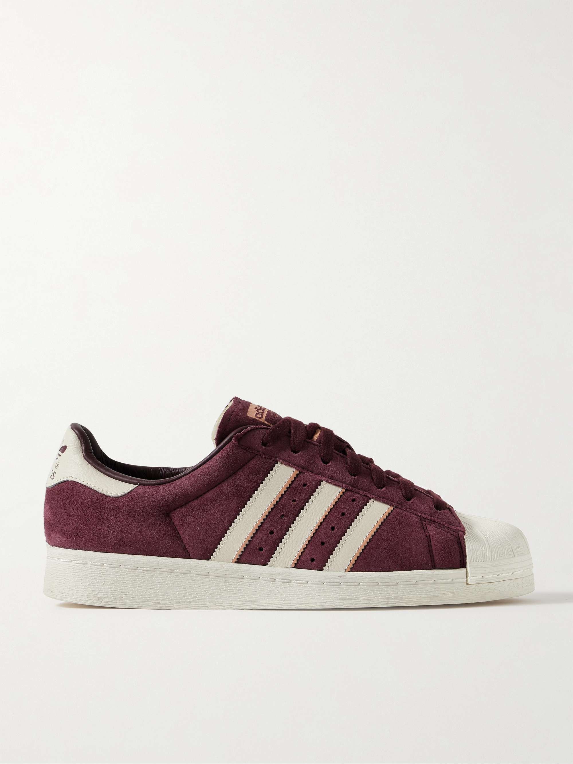 ADIDAS ORIGINALS Superstar 82 Leather and Rubber-Trimmed Suede Sneakers for  Men | MR PORTER