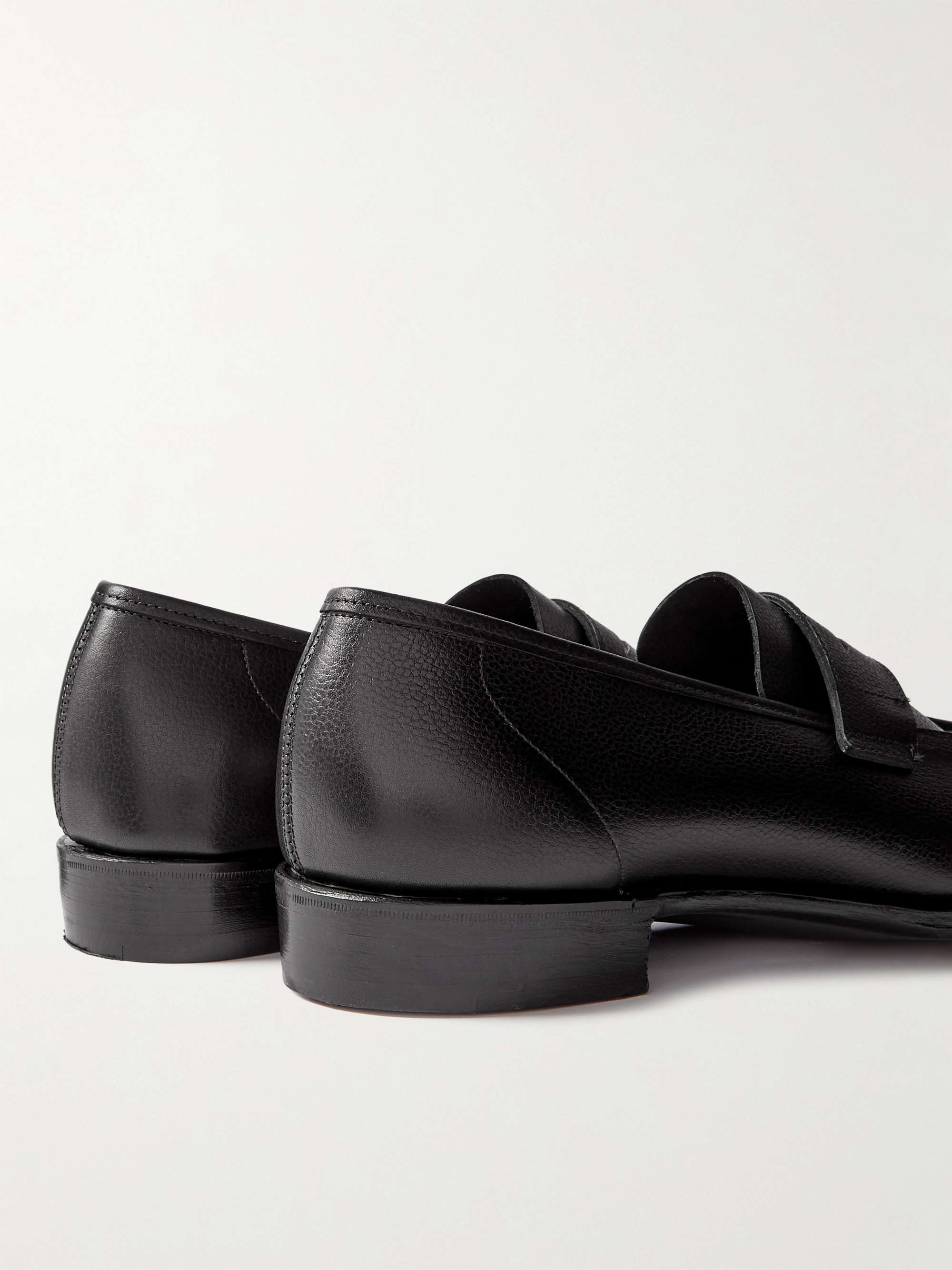 GEORGE CLEVERLEY George Full-Grain Leather Penny Loafers for Men | MR ...