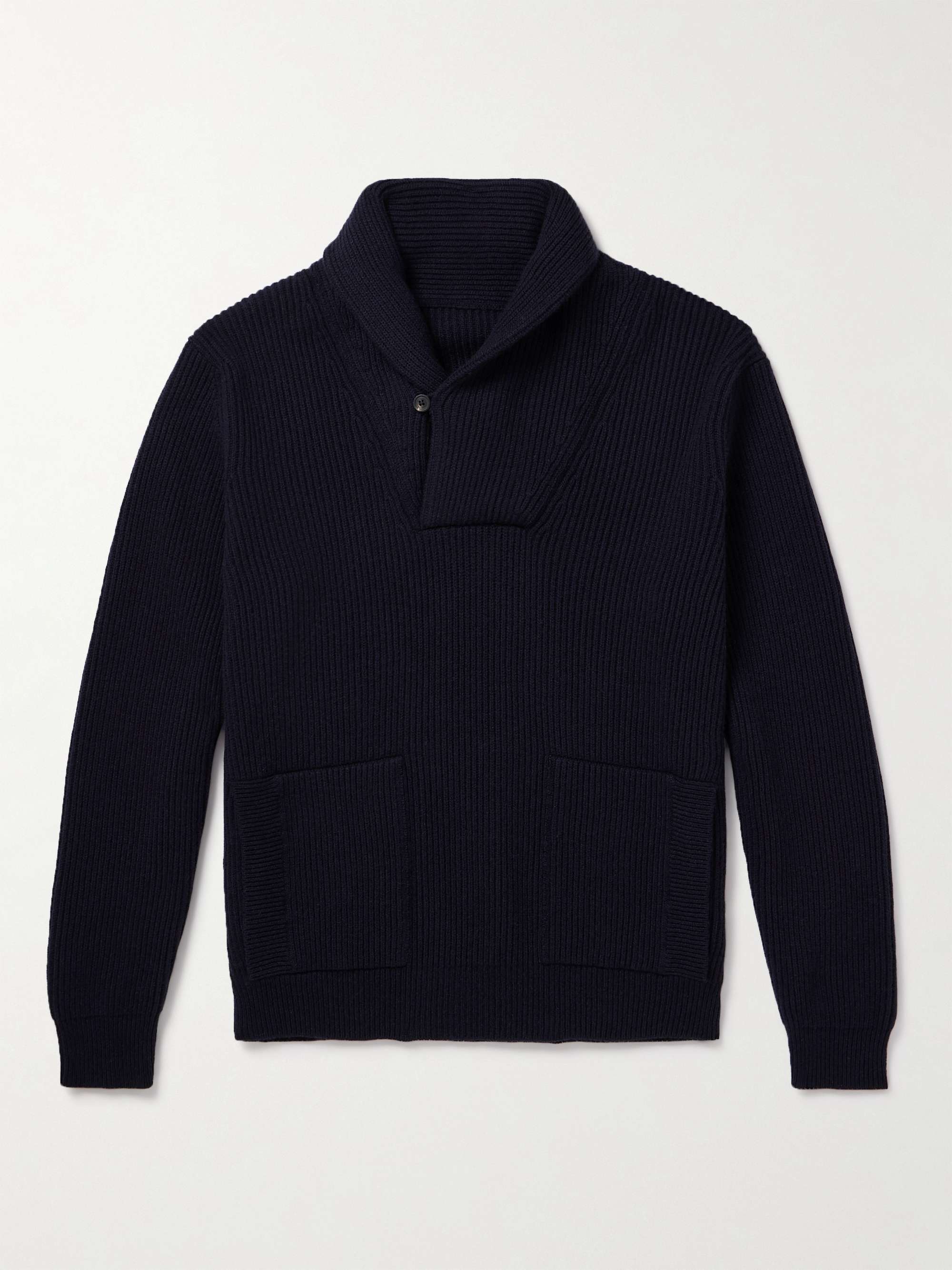 Anderson and sheppard shop shawl collar cardigan