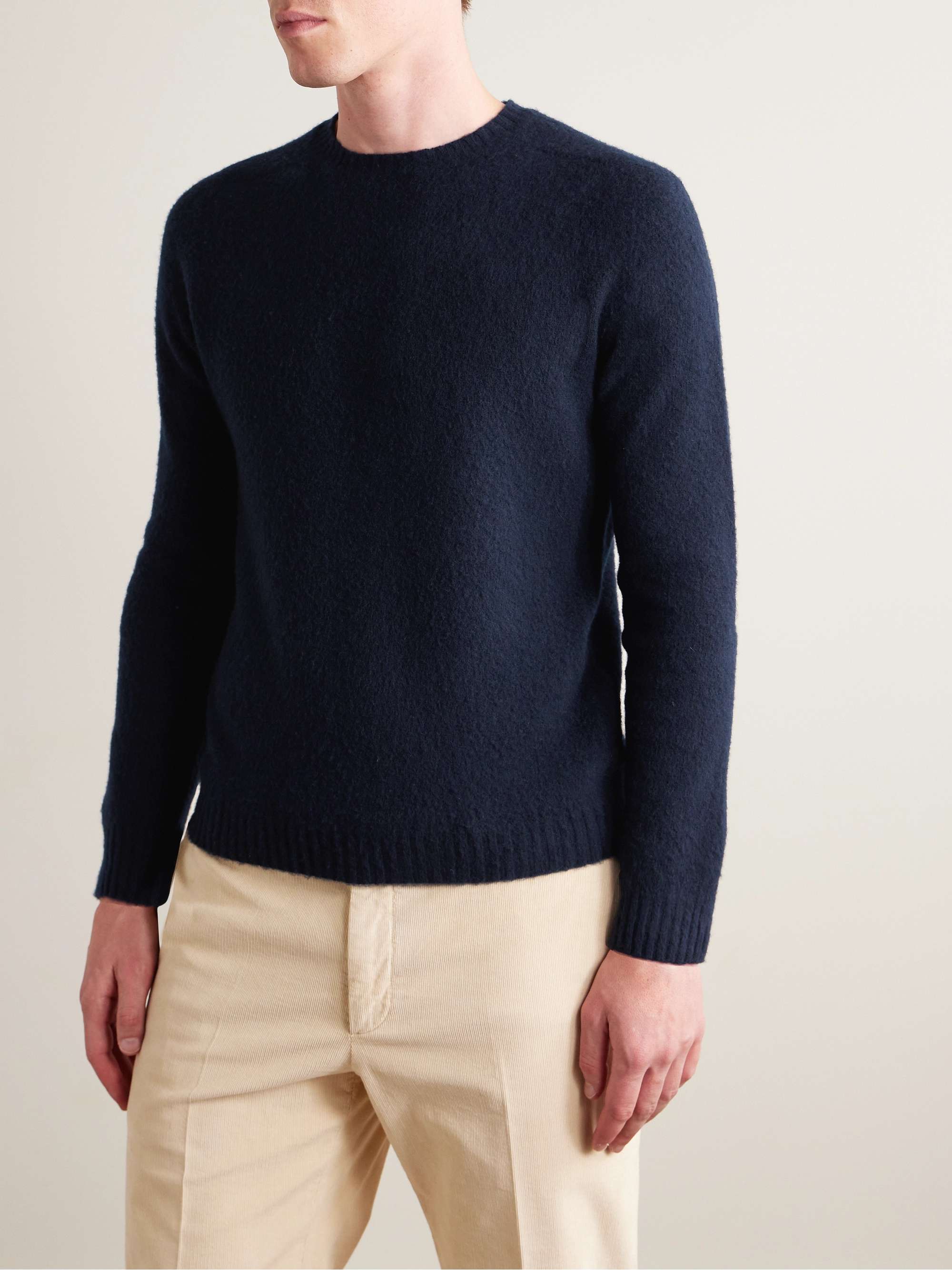 BOGLIOLI Brushed Wool and Cashmere-Blend Sweater for Men | MR PORTER