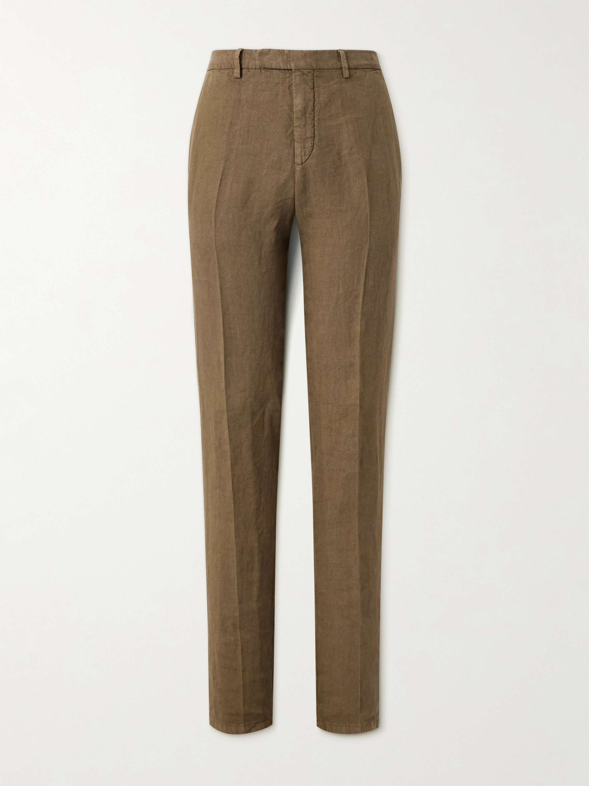 BOGLIOLI Straight-Leg Linen Trousers for Men | MR PORTER