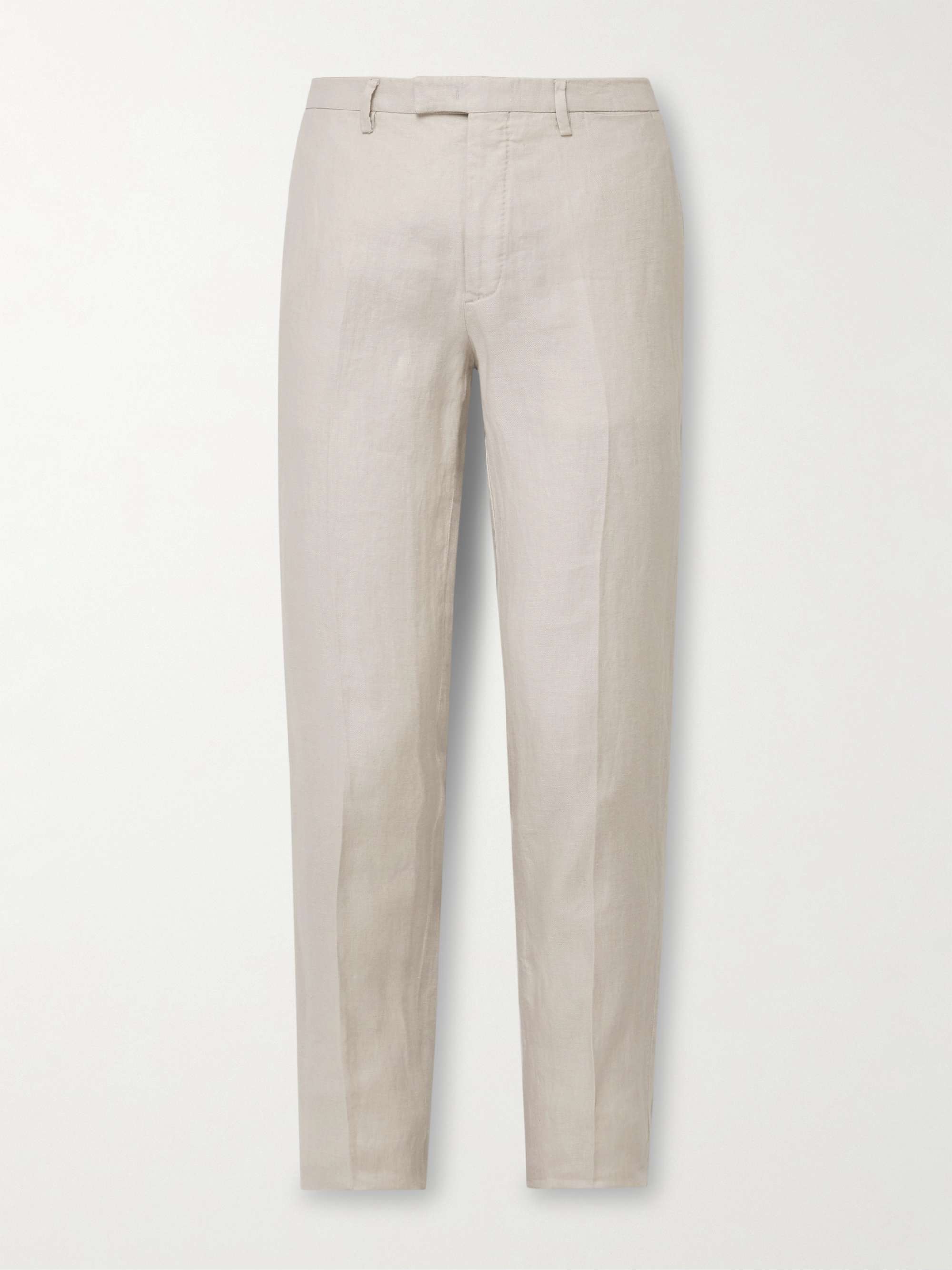 BOGLIOLI Straight-Leg Linen-Twill Suit Trousers for Men | MR PORTER