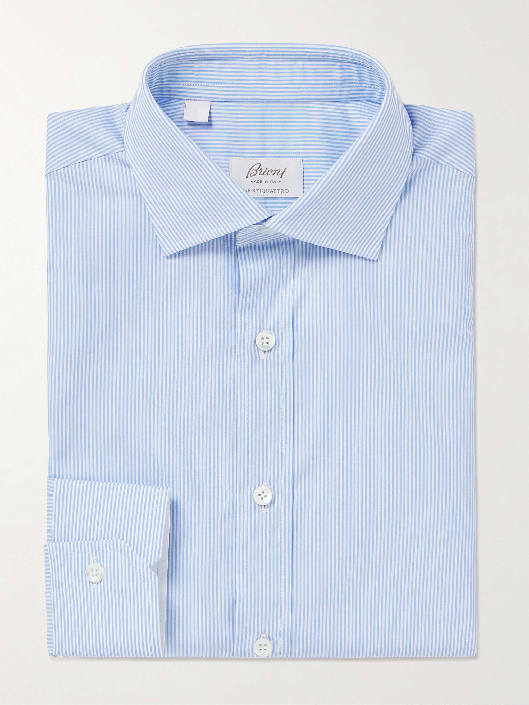 BRIONI Striped Cotton Shirt for Men | MR PORTER