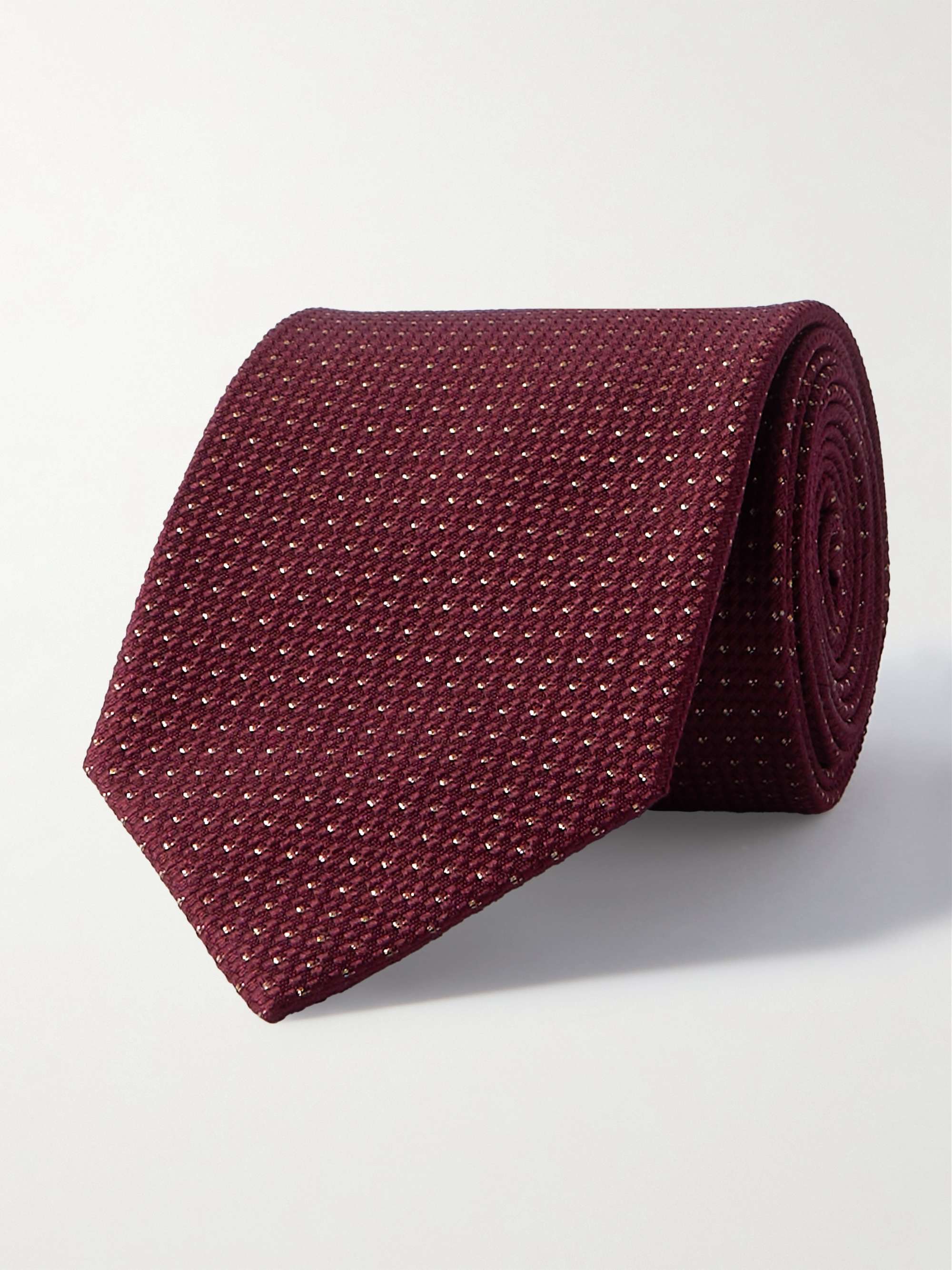 Cravatta in misto seta jacquard metallizzato, 8 cm BRIONI da uomo | MR  PORTER