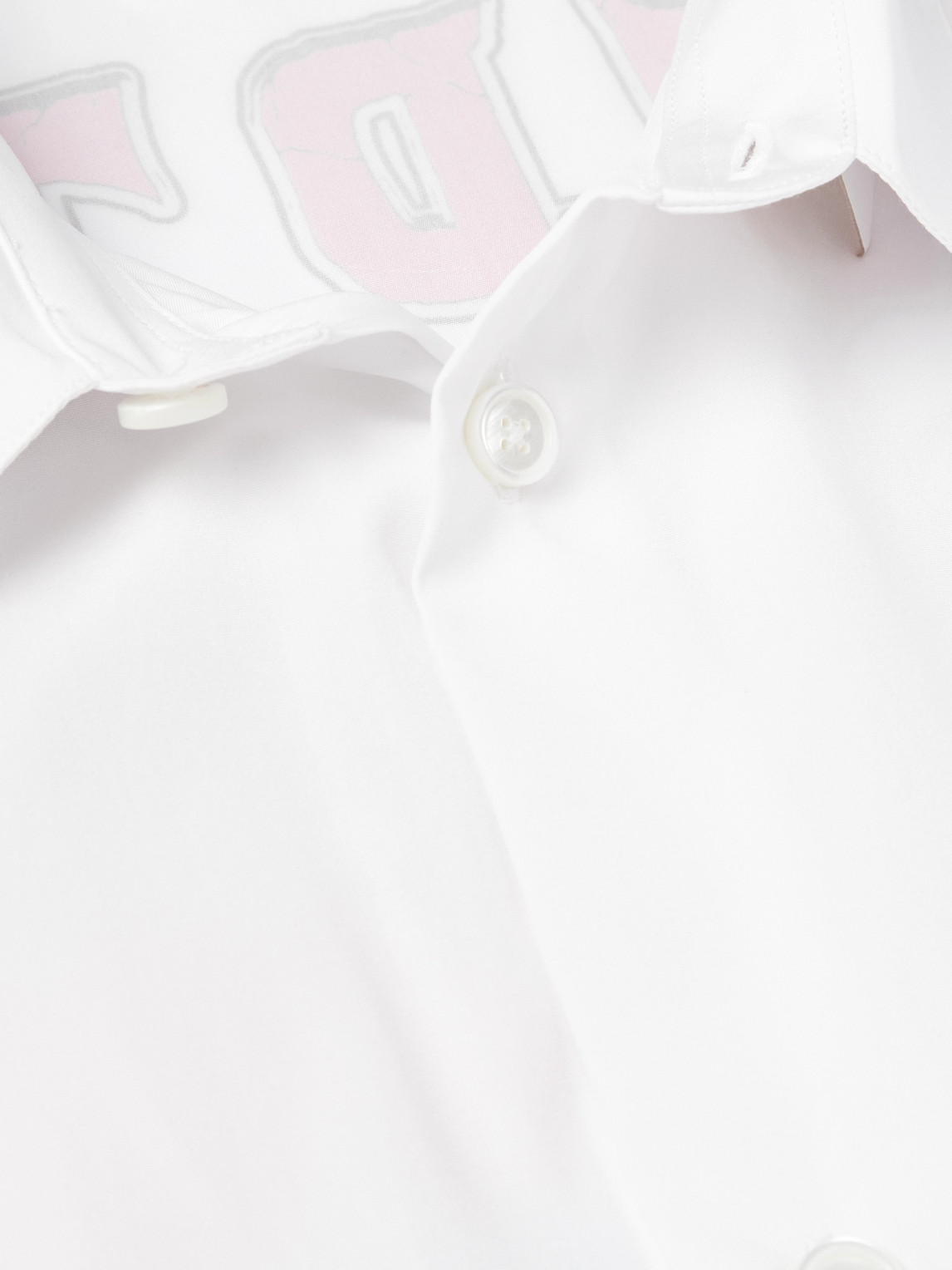 Shop Givenchy Printed Cotton-poplin Shirt In White