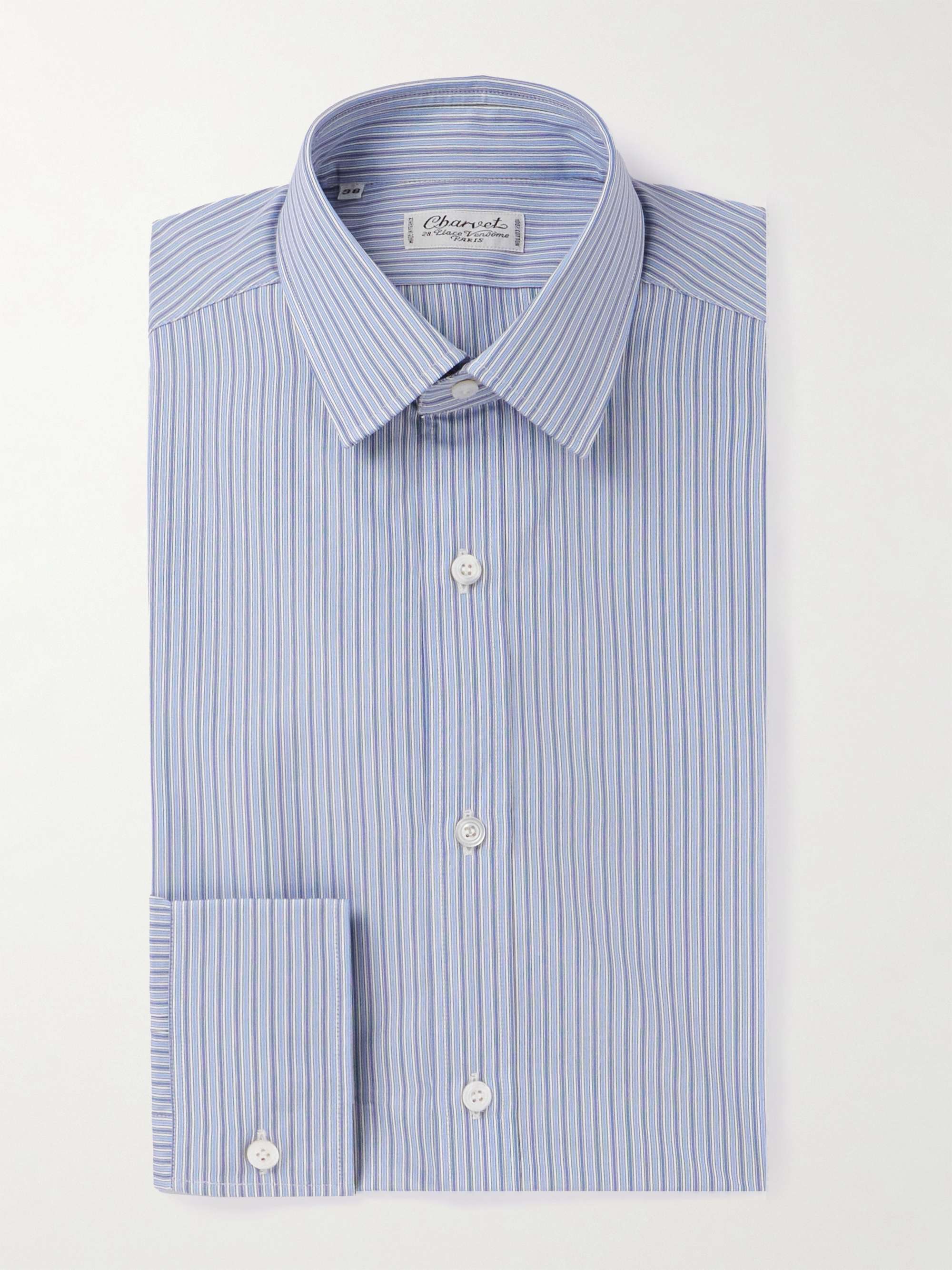CHARVET Striped Cotton Oxford Shirt for Men | MR PORTER
