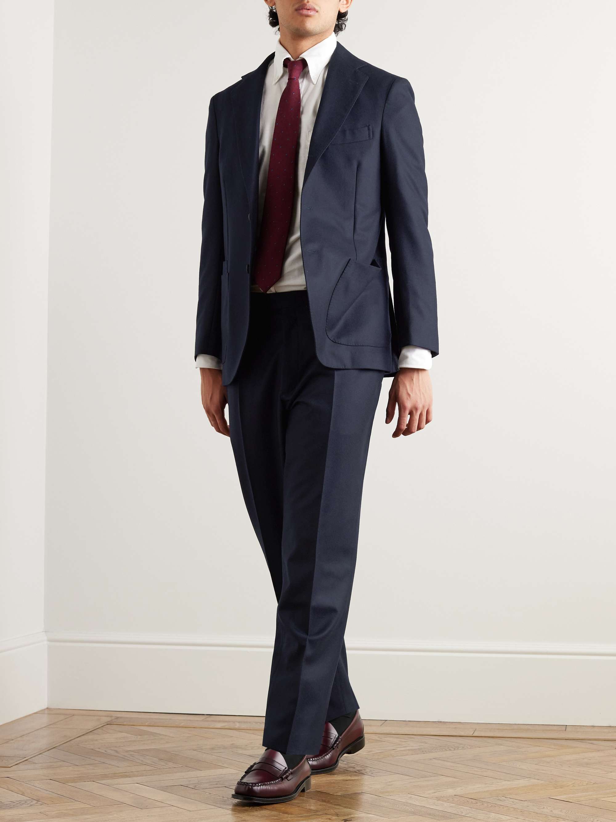 Charcoal Grey Solid Flannel Pants | He Spoke Style