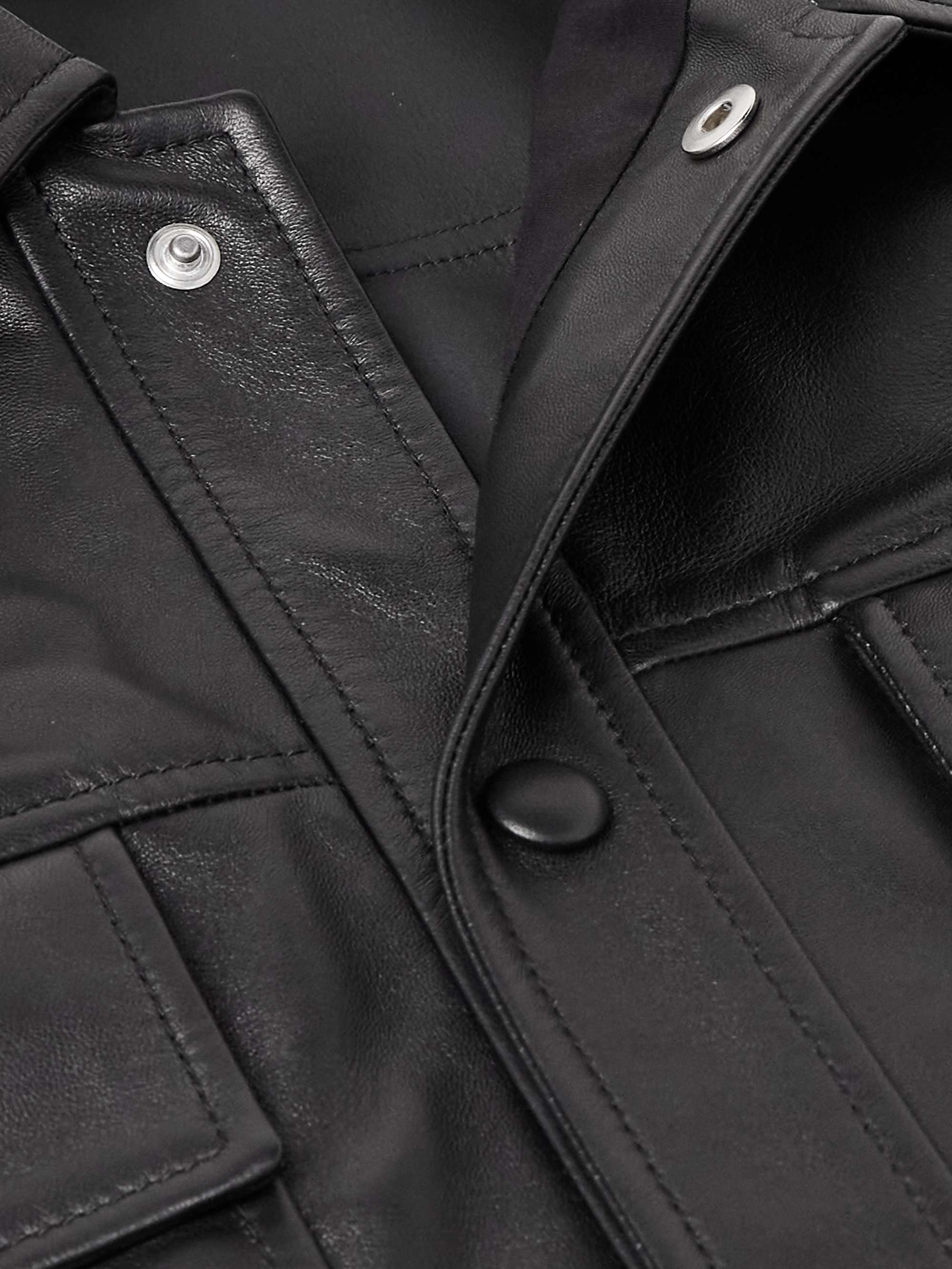 GABRIELA HEARST Levy Slim-Fit Leather Jacket for Men | MR PORTER