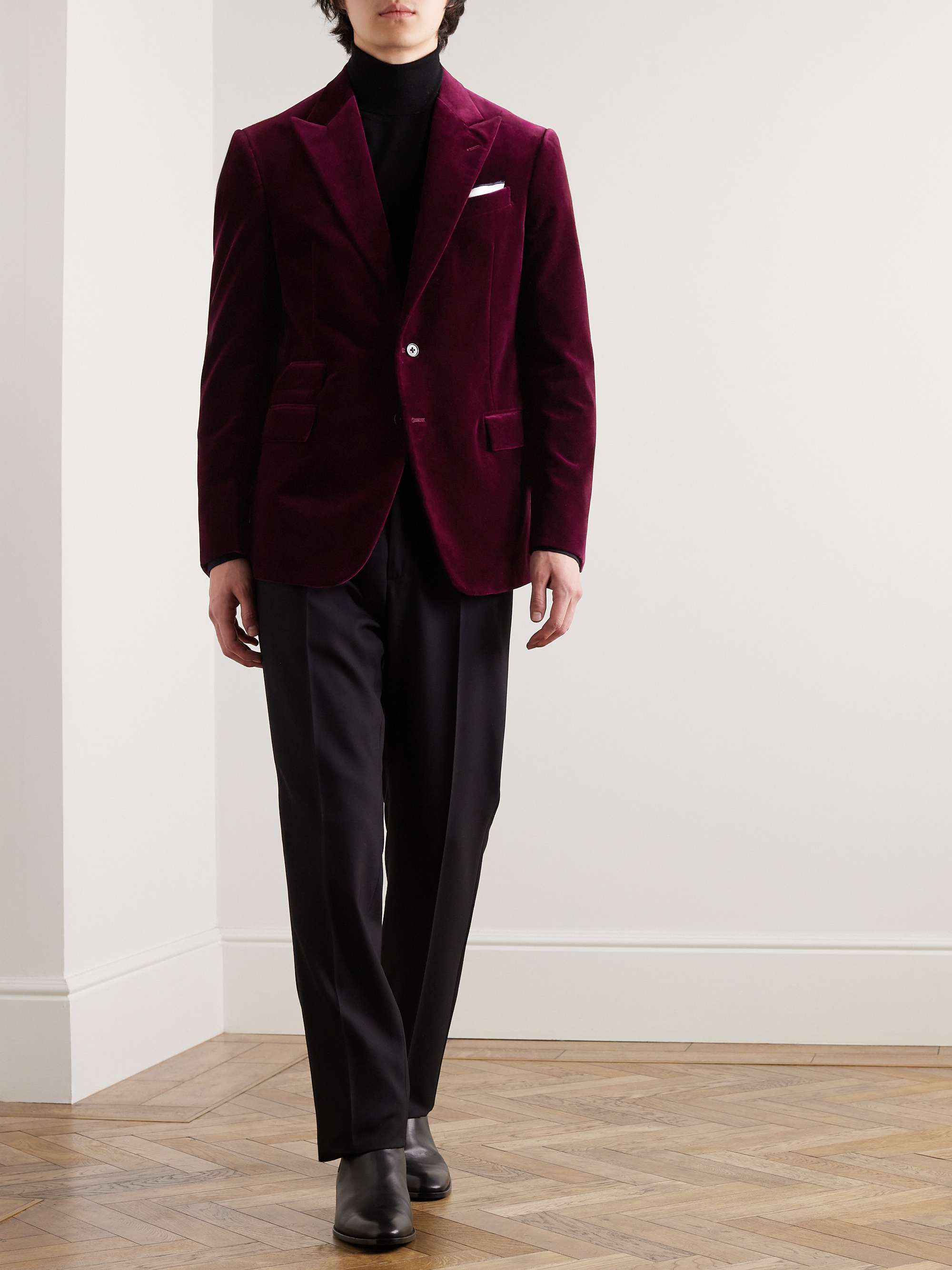 RALPH LAUREN PURPLE LABEL Cotton-Velvet Tuxedo Jacket for Men | MR PORTER