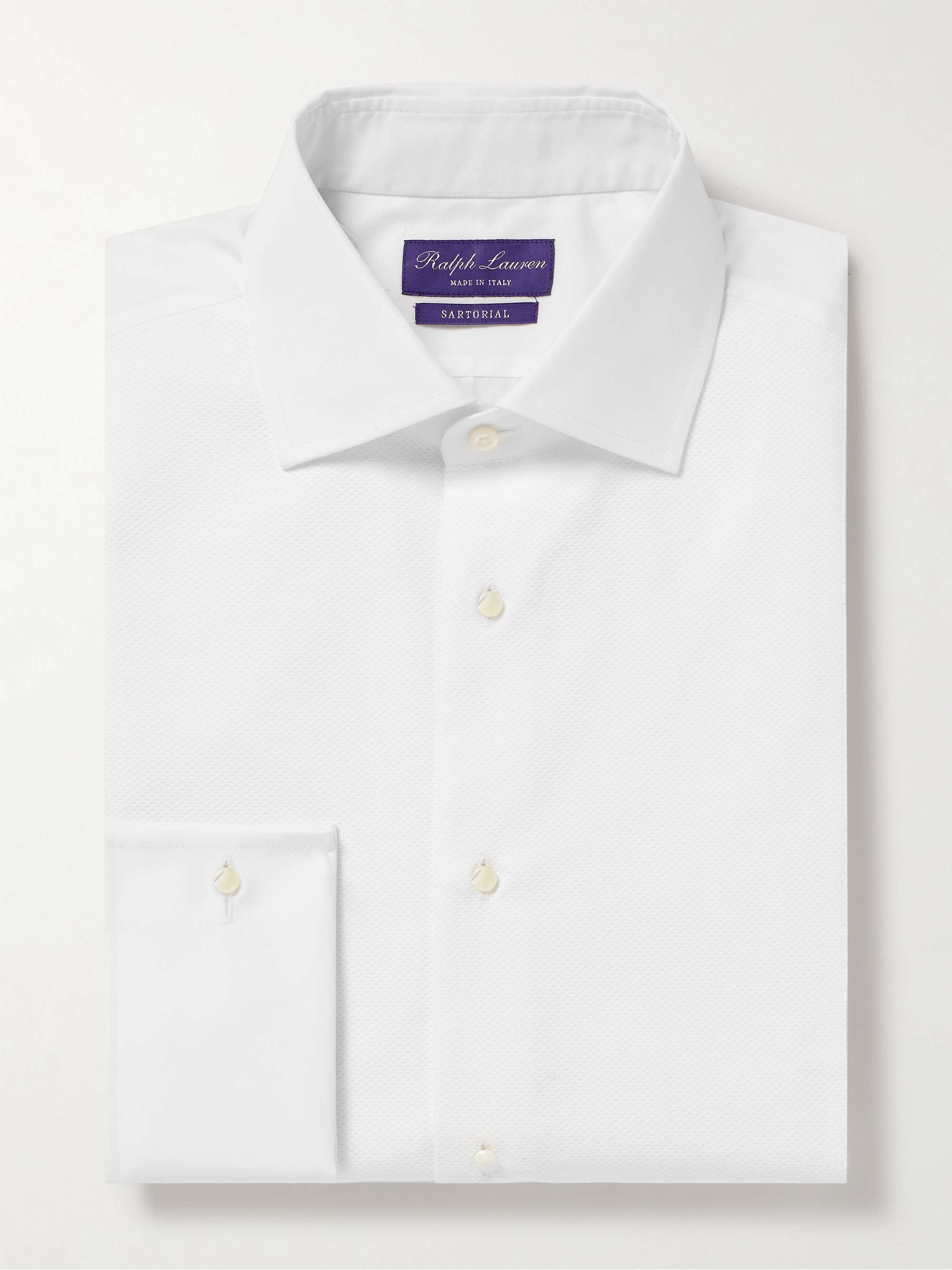 RALPH LAUREN PURPLE LABEL Aston Bib-Front Cotton-Poplin Shirt for Men | MR  PORTER