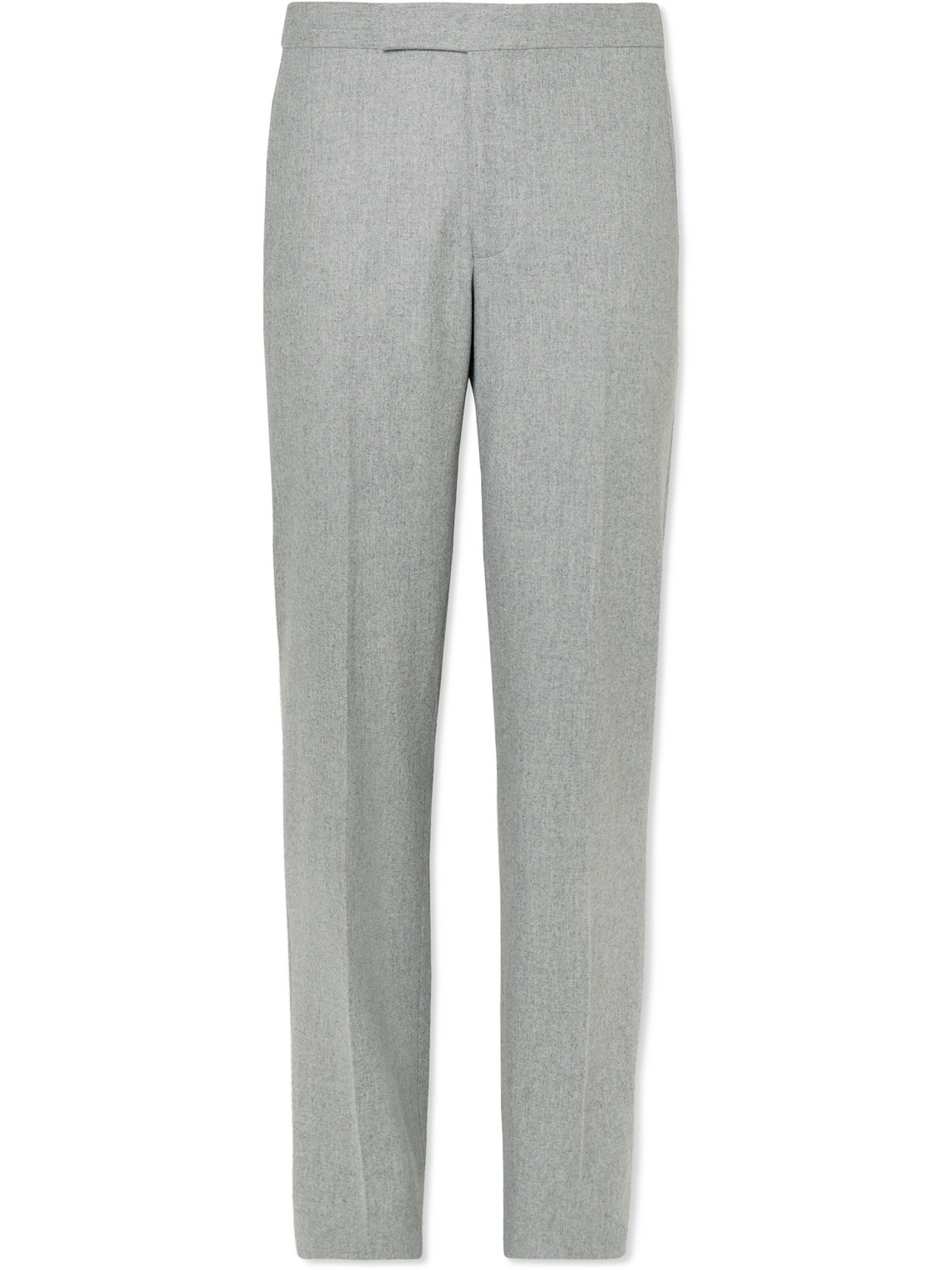 Richard James Tapered Wool Flannel Suit Trousers In Grey