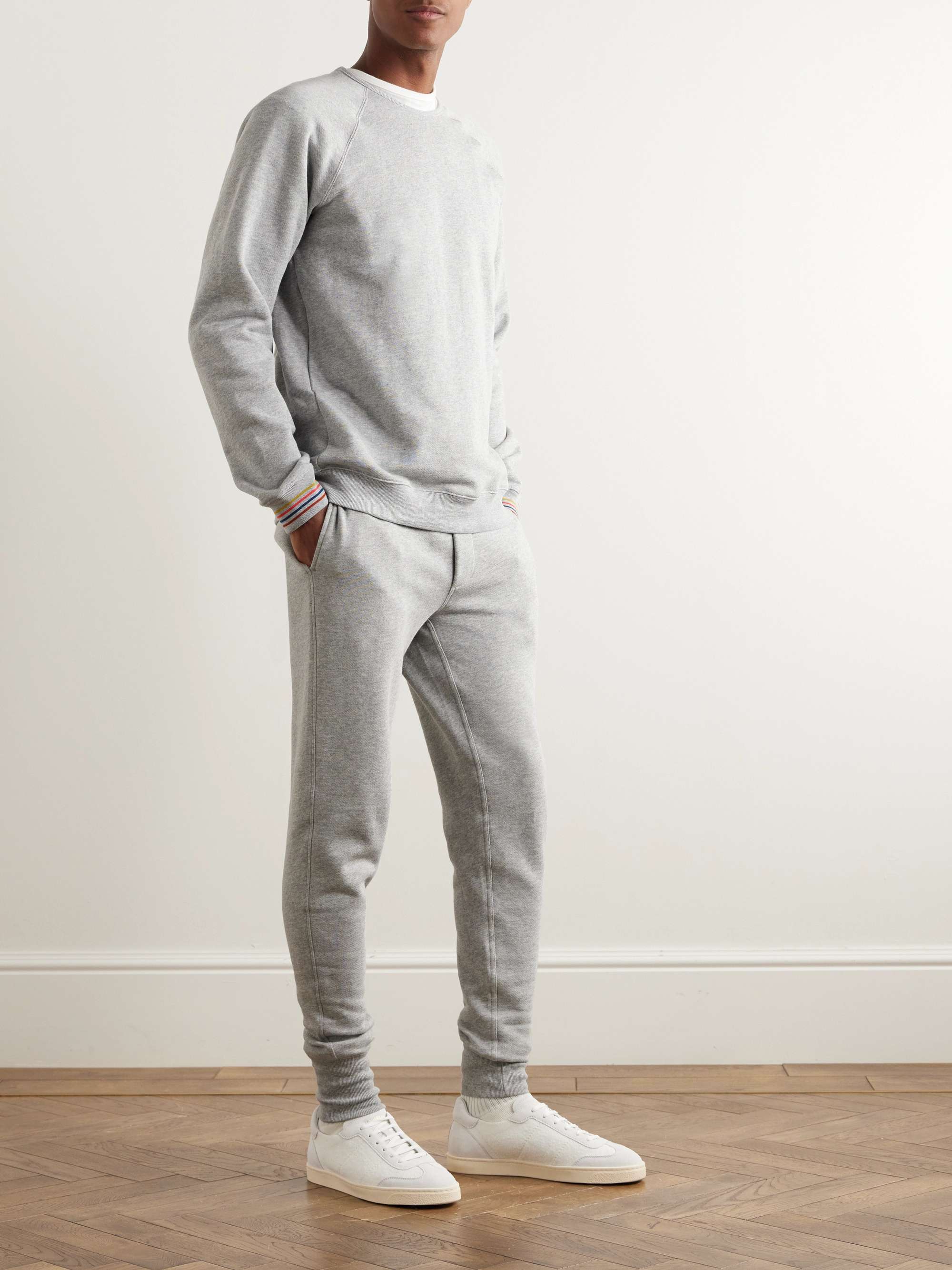Tapered Cotton-Jersey Sweatpants