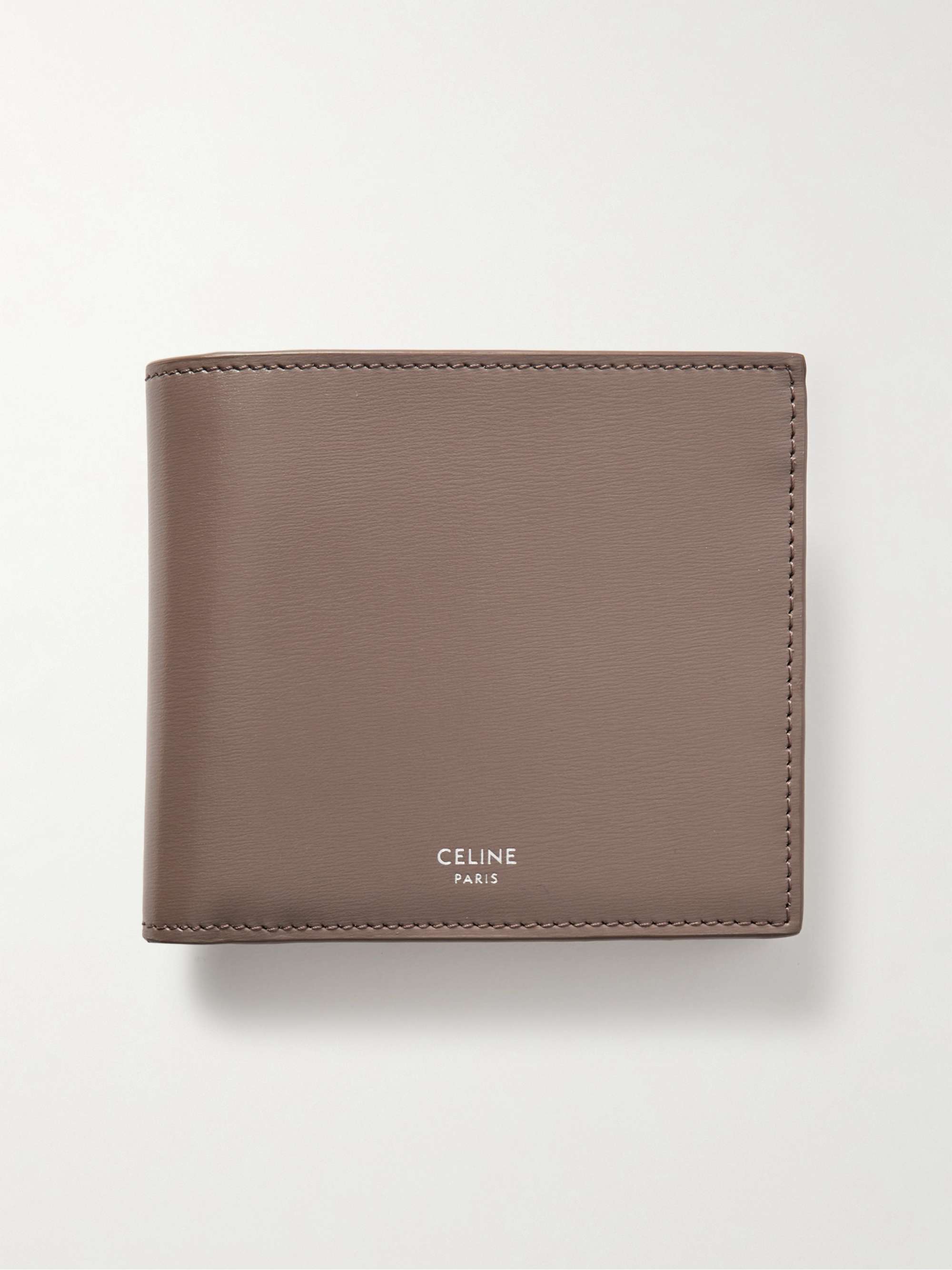 CELINE HOMME Logo-Print Leather Billfold Wallet for Men | MR PORTER