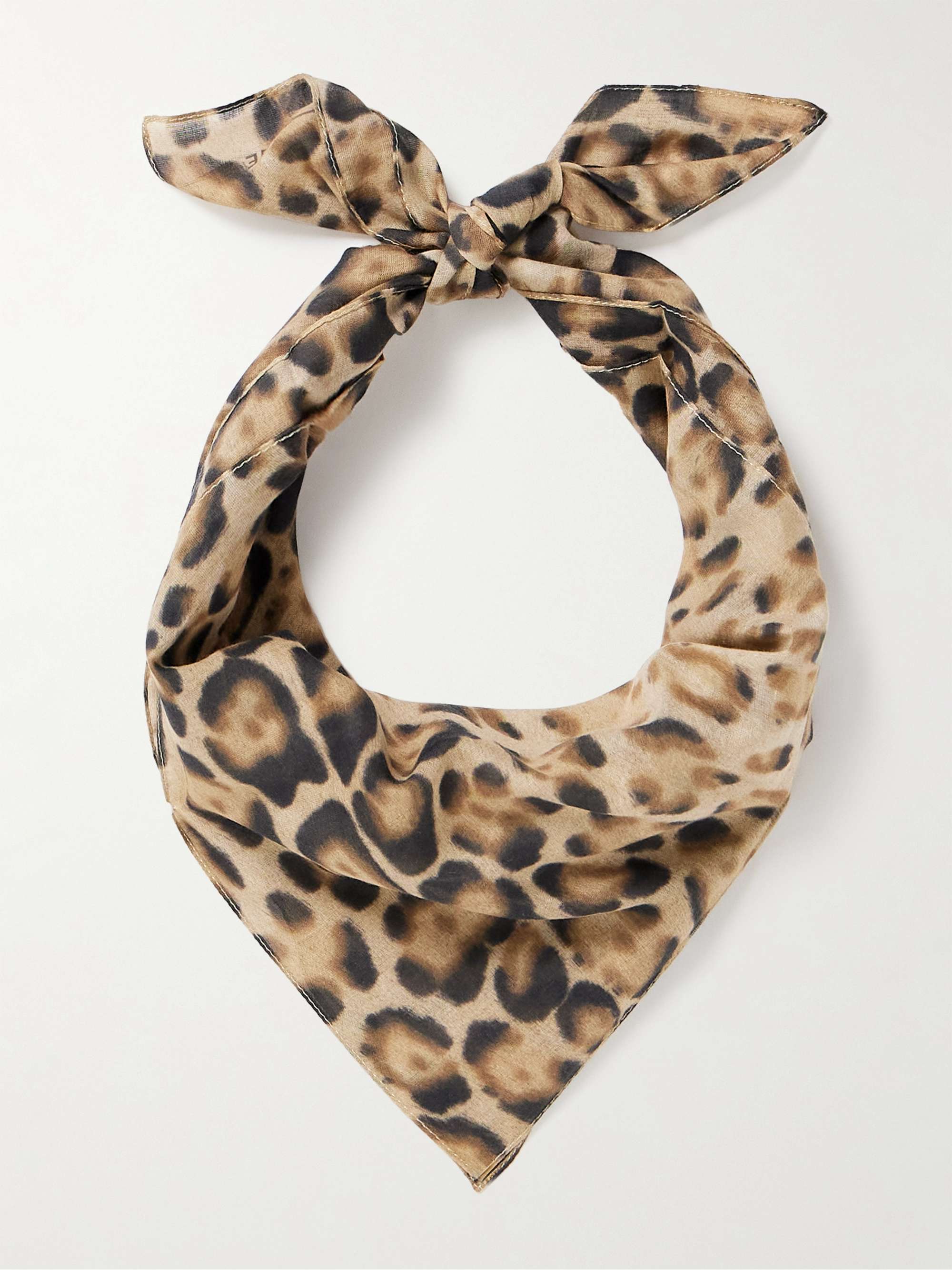 CELINE HOMME Leopard-Print Cotton-Voile Scarf for Men | MR PORTER