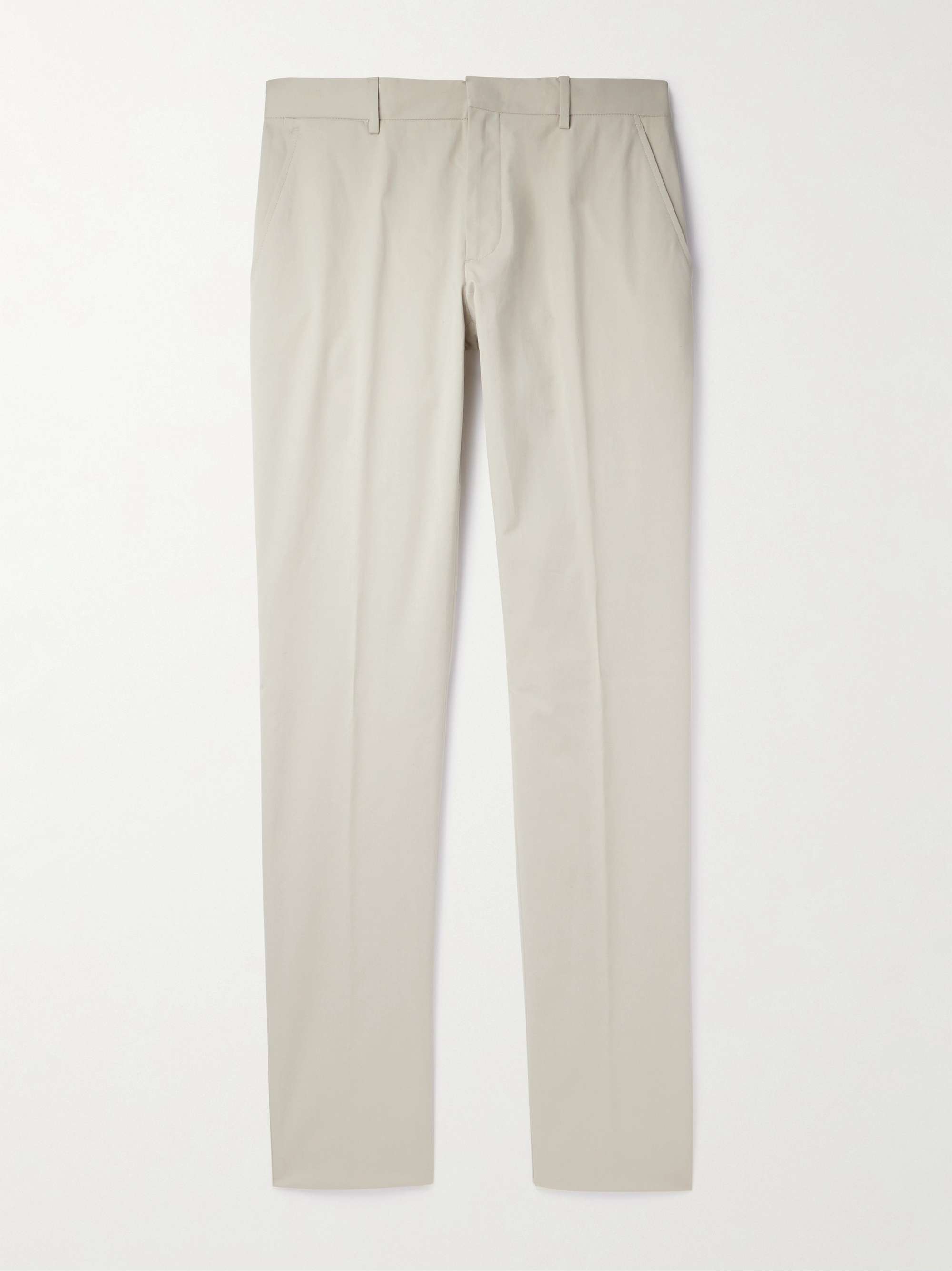 ZEGNA Straight-Leg Stretch-Cotton Twill Trousers for Men | MR PORTER