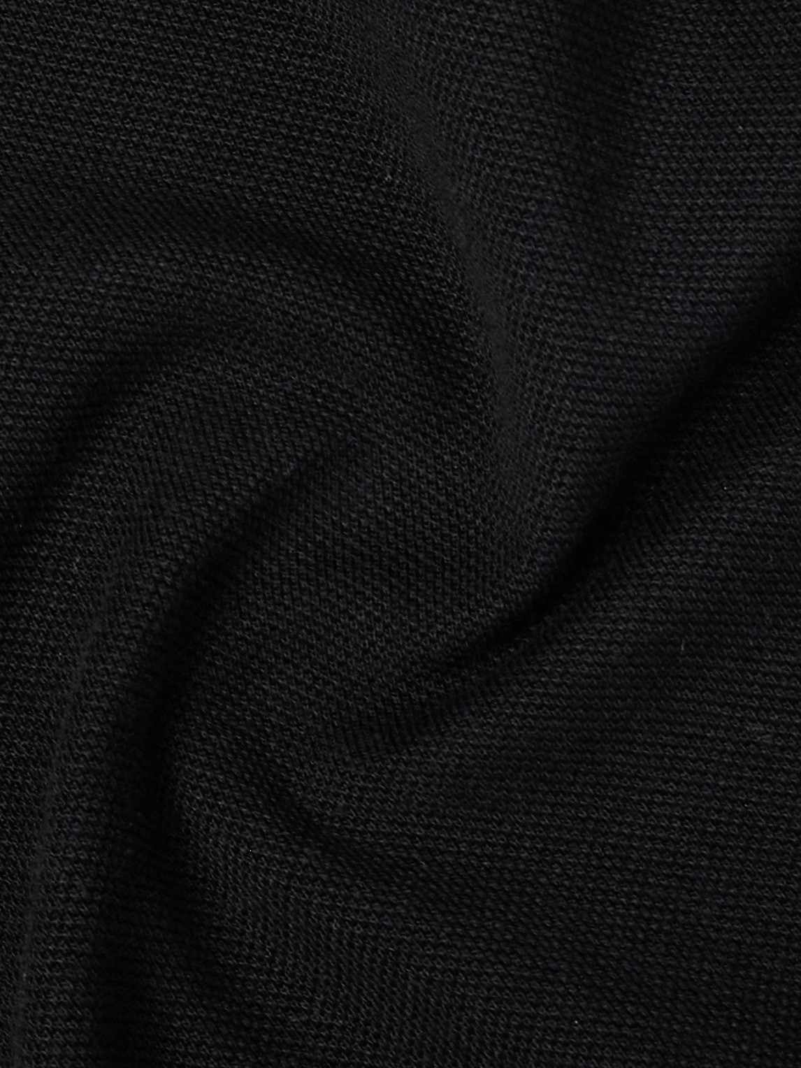 Shop Zegna Leather-trimmed Cotton-piqué Polo Shirt In Black