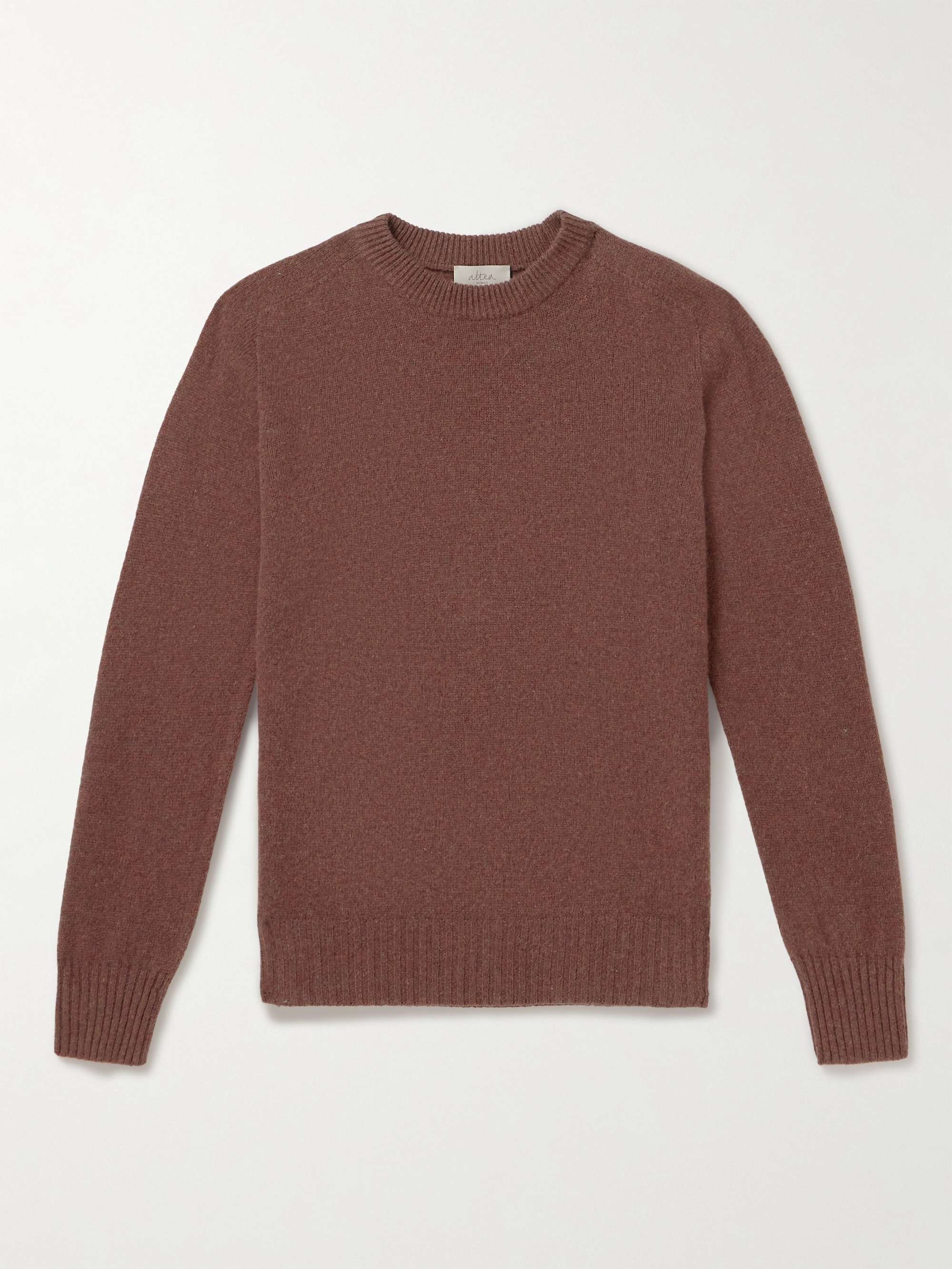 ALTEA Virgin Wool and Cashmere-Blend Sweater for Men | MR PORTER