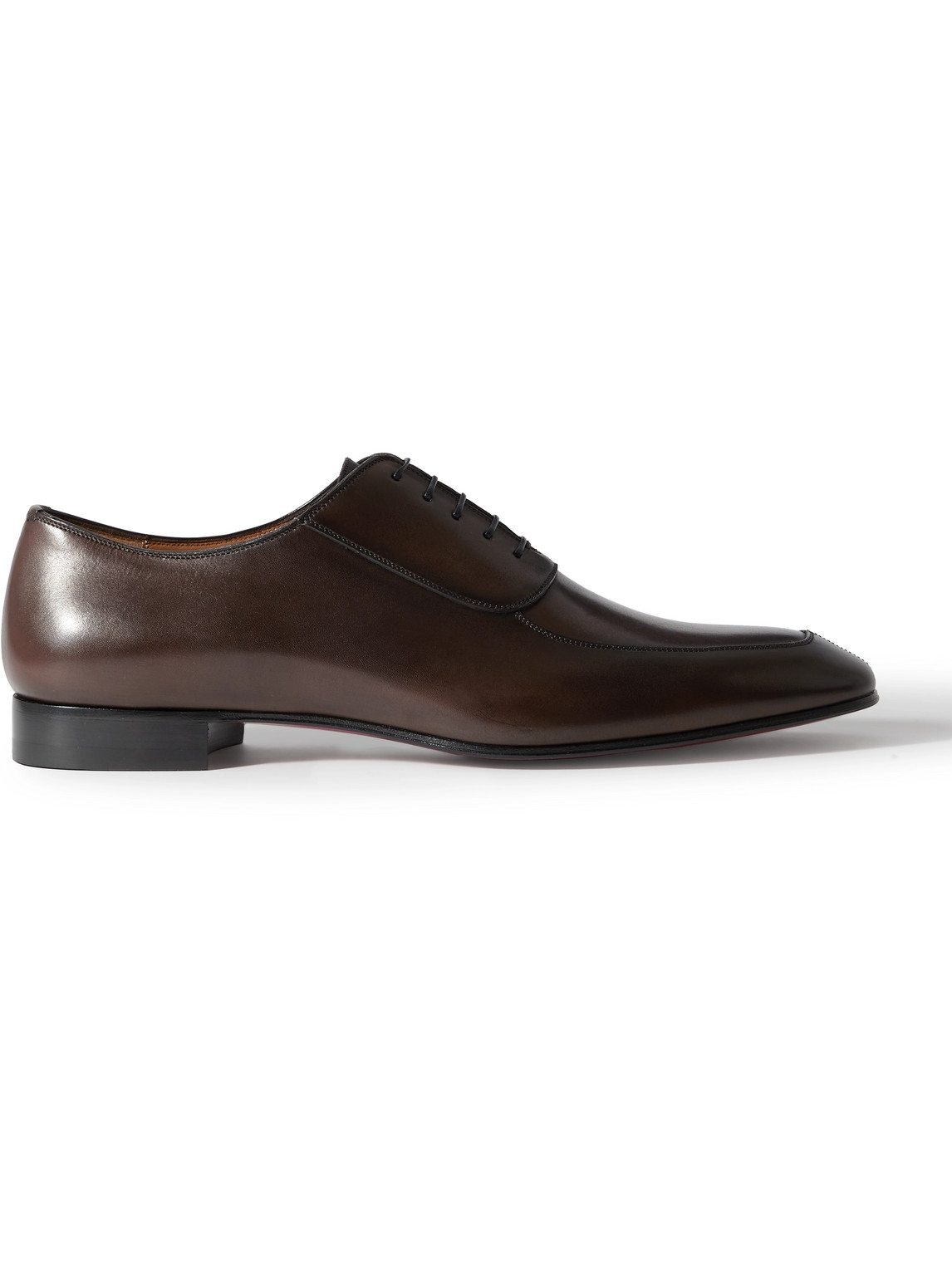 Christian Louboutin Lafitte Leather Oxford Shoes In Brown