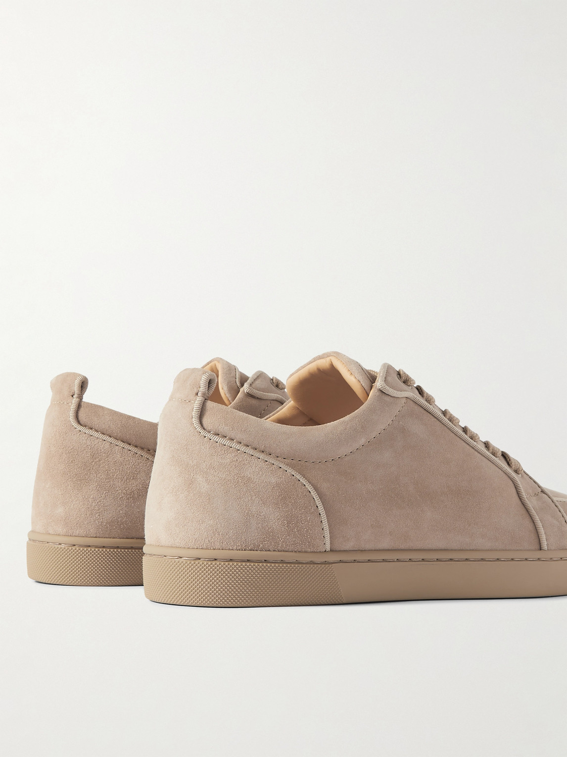 Shop Christian Louboutin Rantulow Suede Sneakers In Neutrals