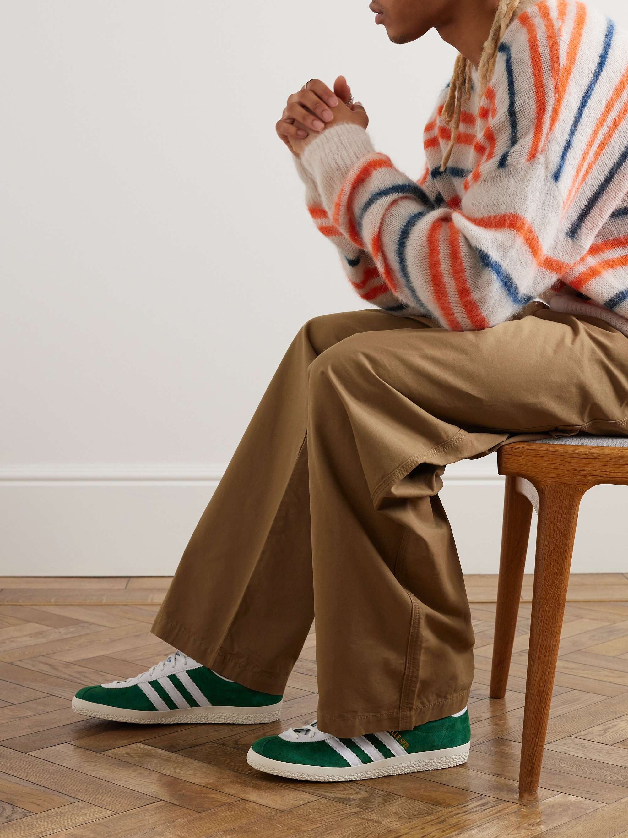 ADIDAS CONSORTIUM Gazelle SPZL Leather-Trimmed Suede Sneakers for Men | MR  PORTER