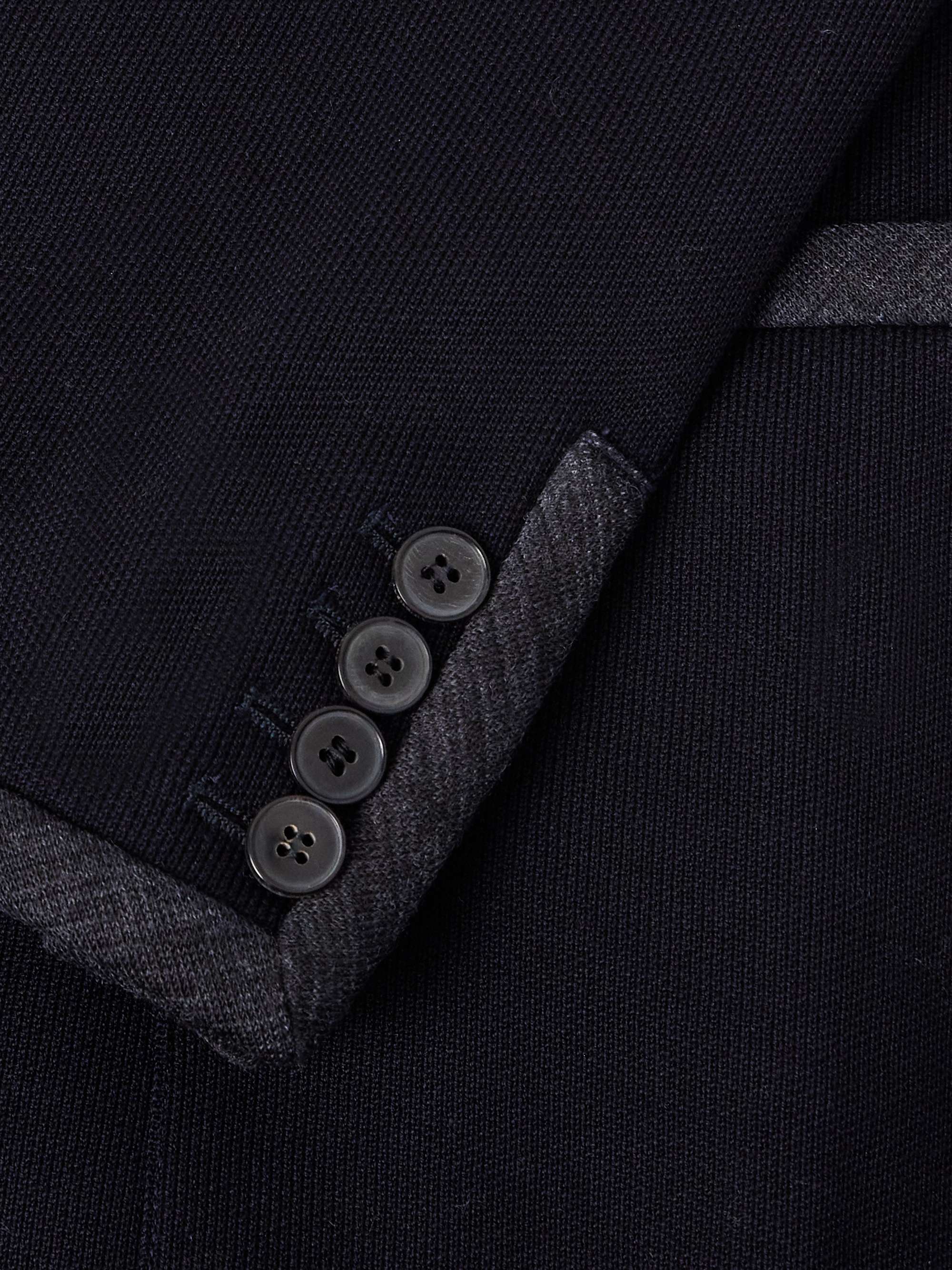 VALENTINO GARAVANI Logo-Embroidered Cotton-Jersey Blazer for Men | MR ...