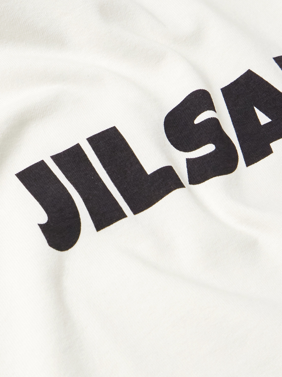 Shop Jil Sander Logo-print Cotton-jersey T-shirt In White