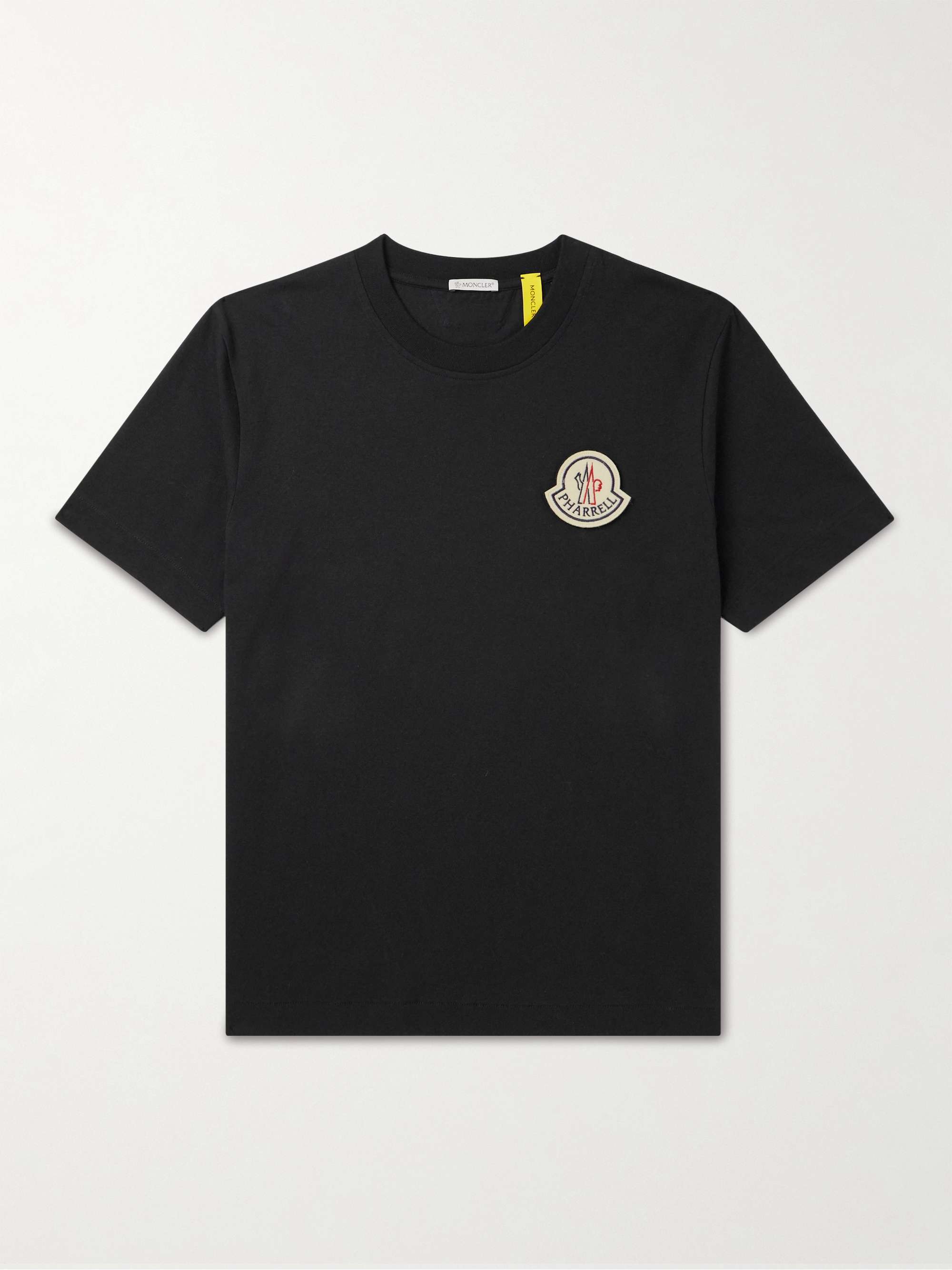 MONCLER GENIUS + Pharrell Williams Logo-Appliquéd Cotton-Jersey T-Shirt for  Men | MR PORTER