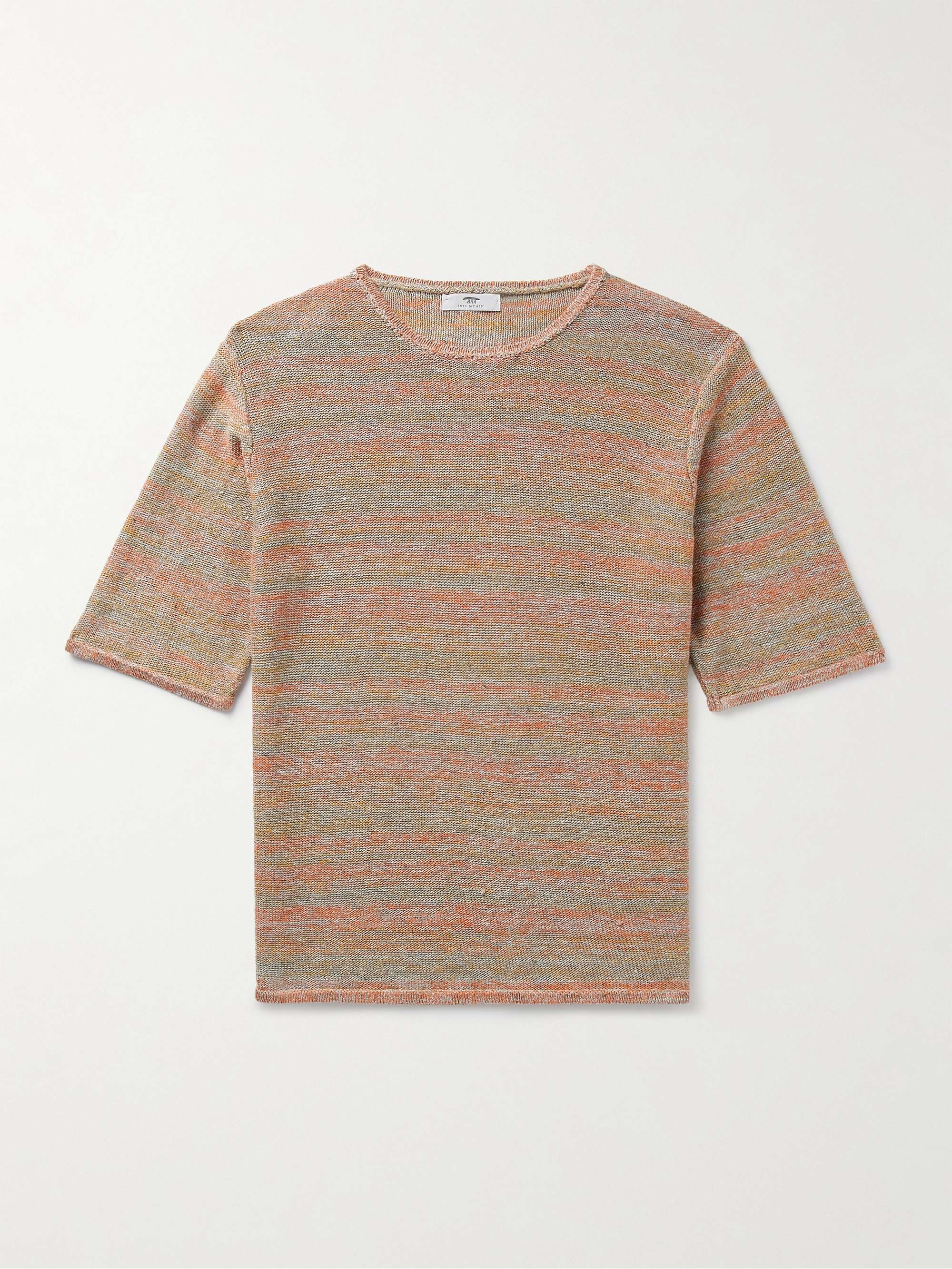 INIS MEÁIN Striped Linen T-Shirt for Men | MR PORTER