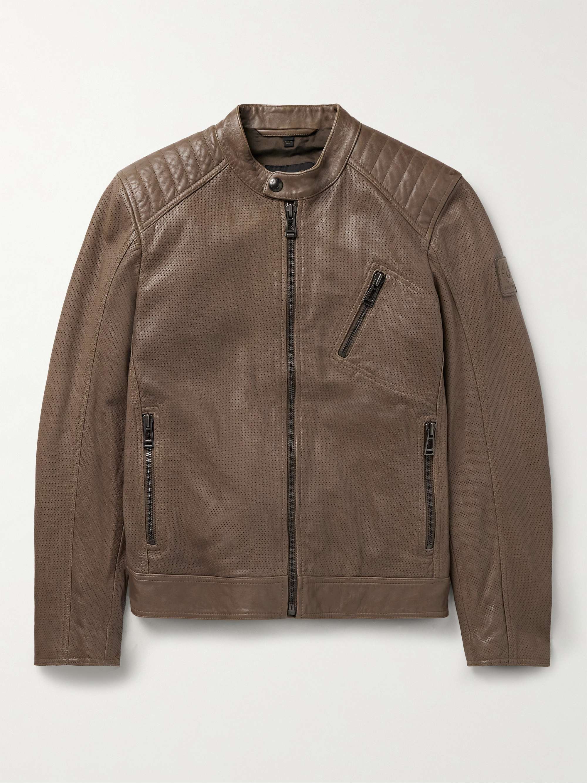 BELSTAFF V Racer Air Perforated Leather Jacket for Men | MR PORTER