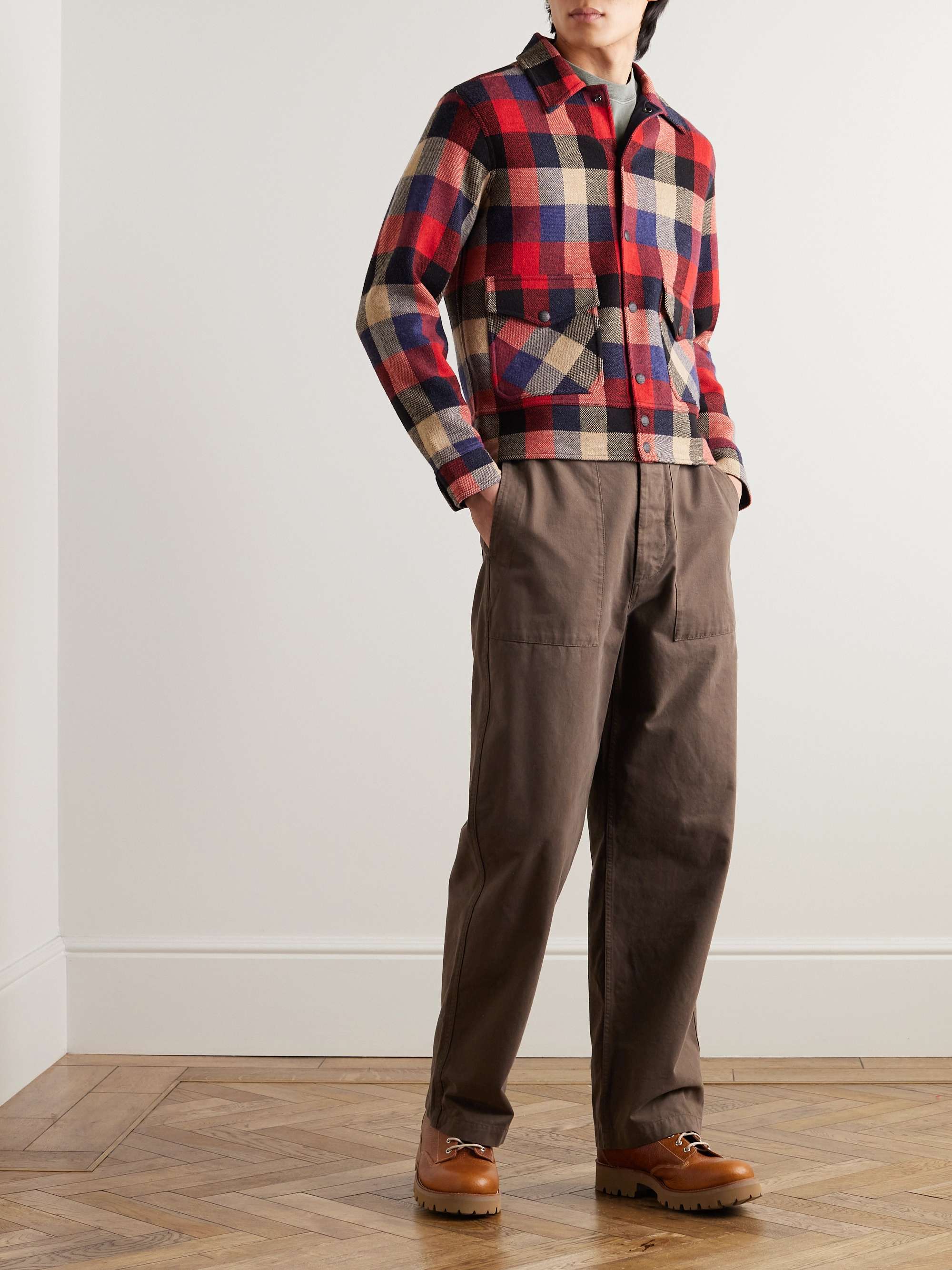 RRL Checked Wool Overshirt for Men | MR PORTER