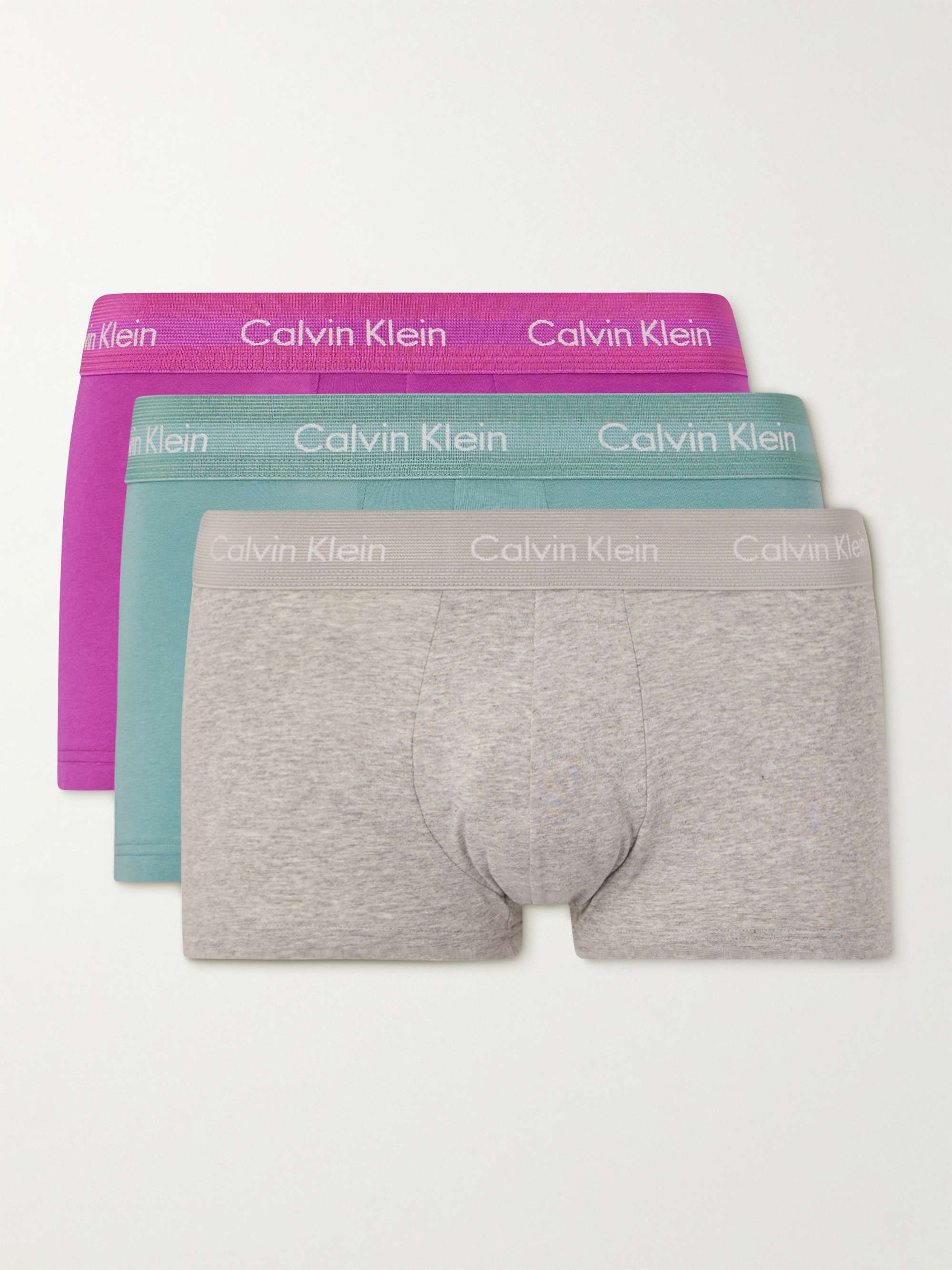 Calvin Klein Men's Pure Cotton Stretch Blend 3-Pack Boxer Brief NB3263 NWT
