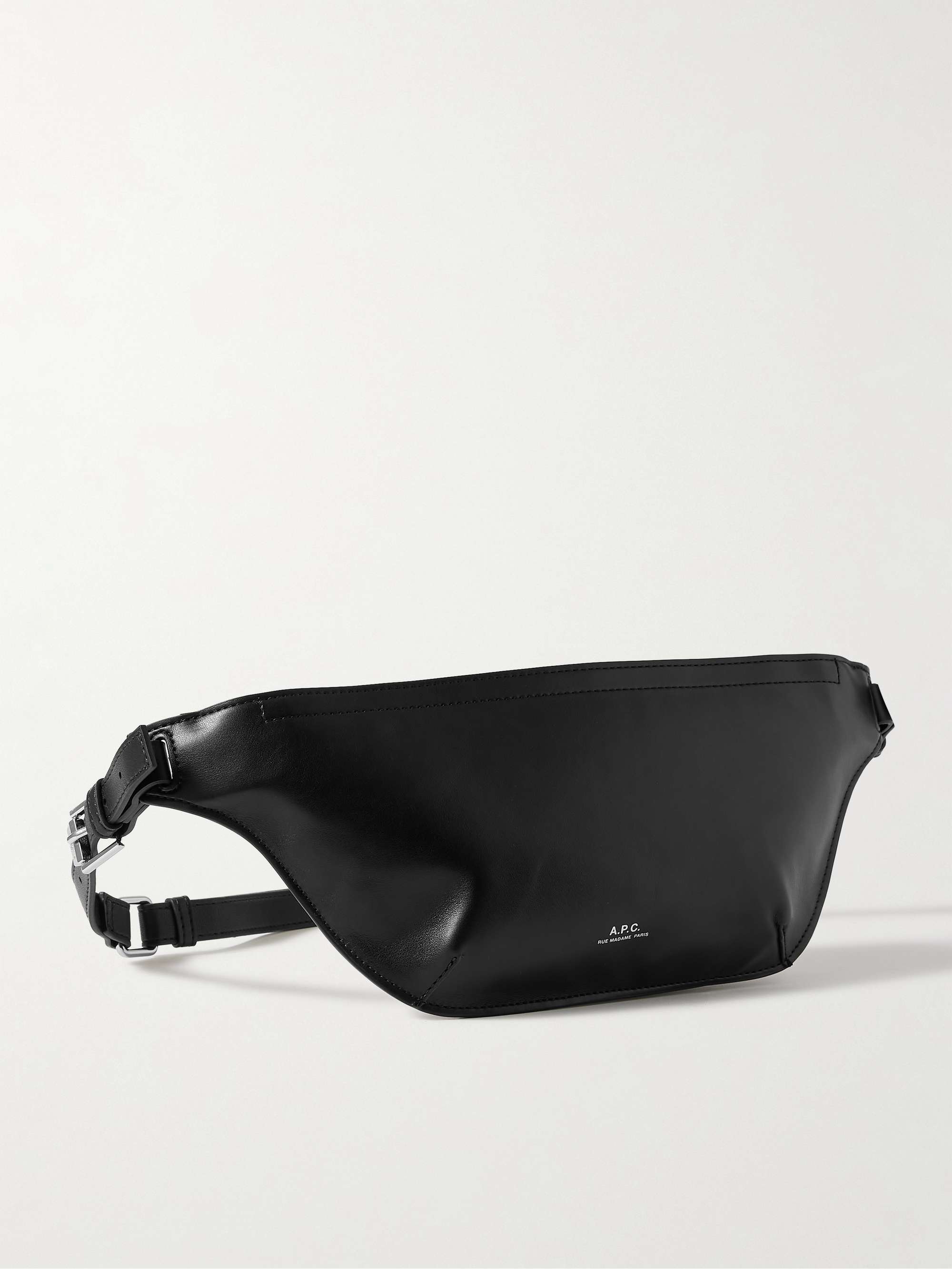 A.P.C. Nino Medium Recycled-Faux Leather Belt Bag for Men | MR PORTER