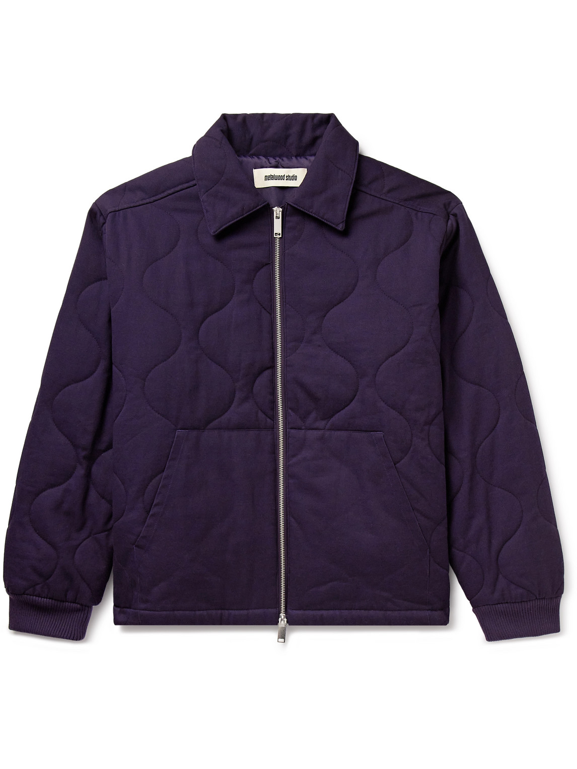 Throwing Fits Logo-Embroidered Quilted Cotton-Twill Jacket