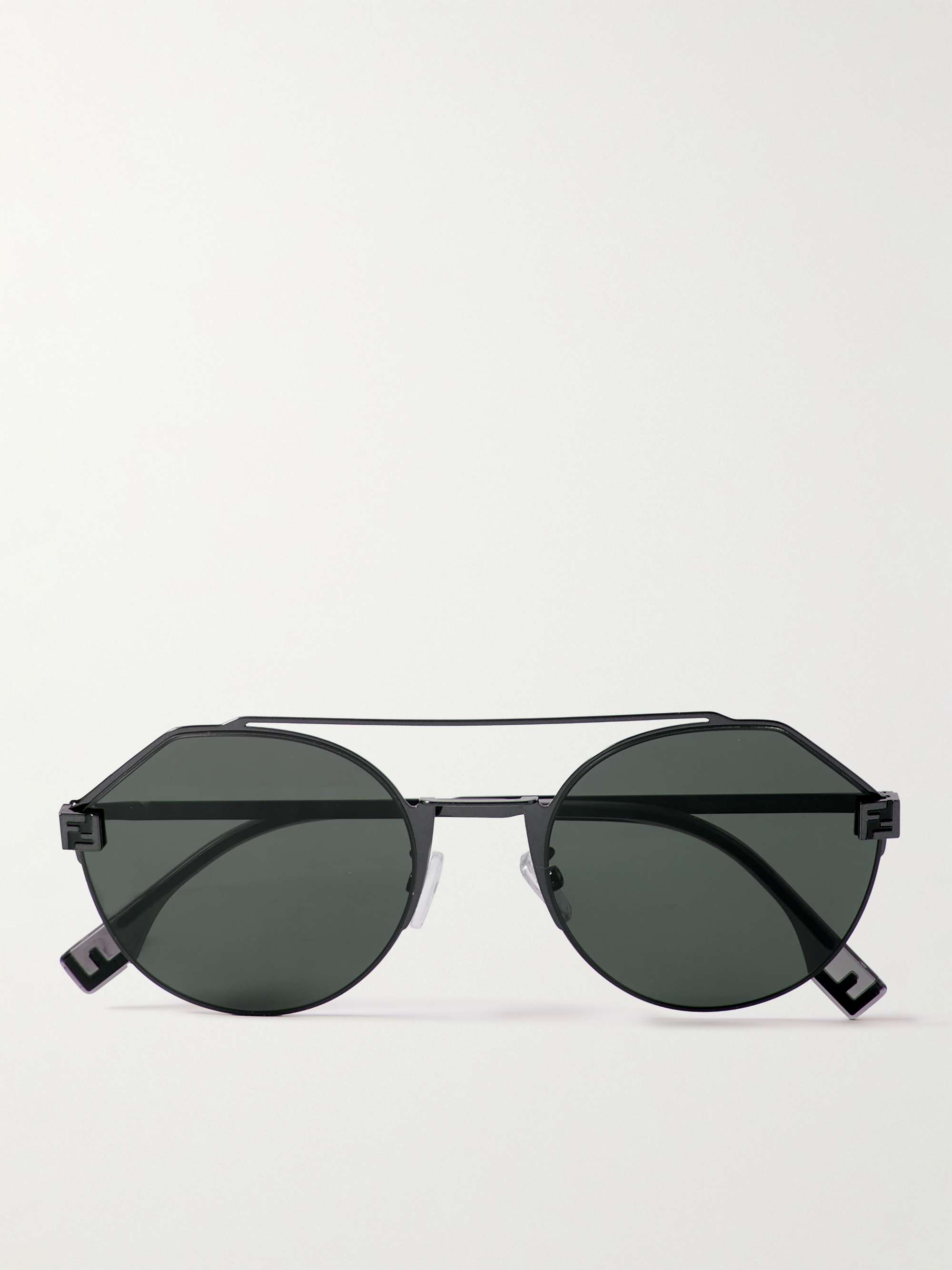 FENDI EYEWEAR Sky Metal Round-Frame Sunglasses for Men | MR PORTER