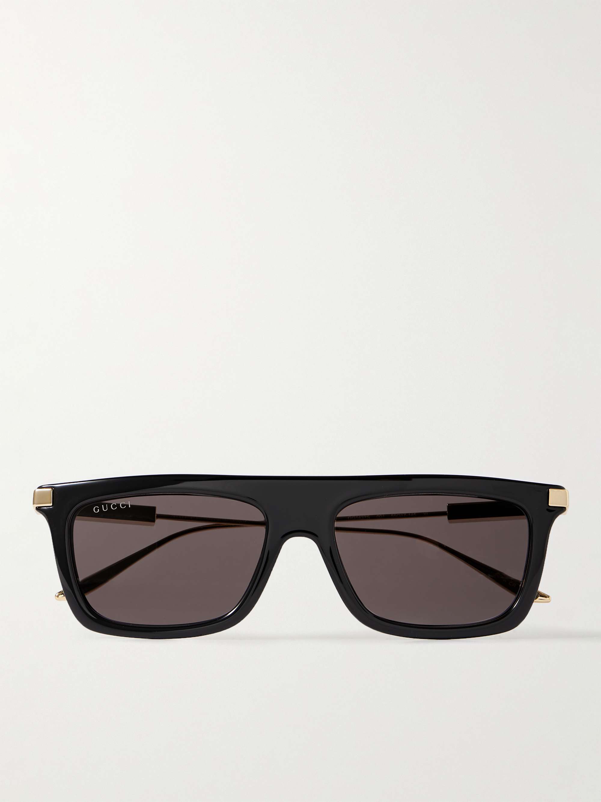 GUCCI EYEWEAR D-Frame Acetate and Gold-Tone Sunglasses for Men | MR PORTER