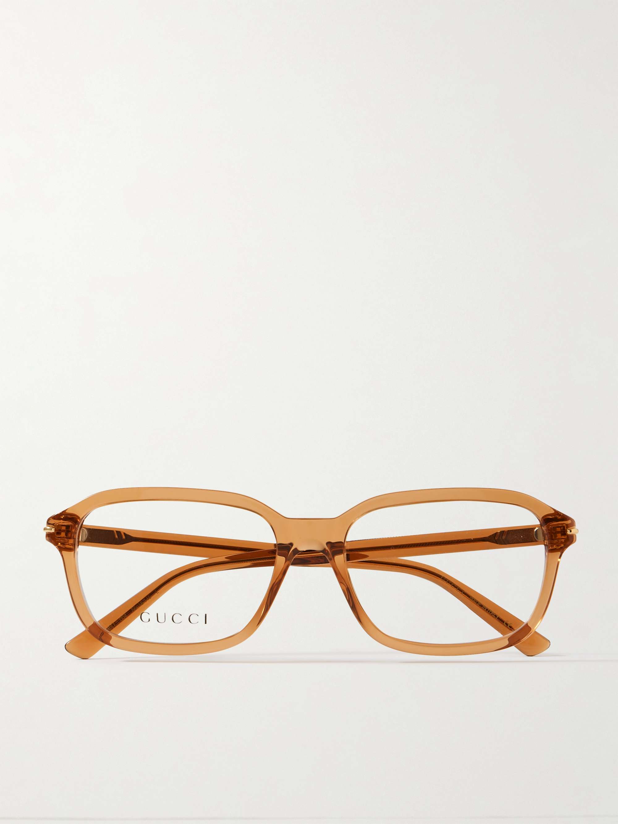 GUCCI EYEWEAR Square-Frame Recycled-Acetate Optical Glasses for Men | MR  PORTER