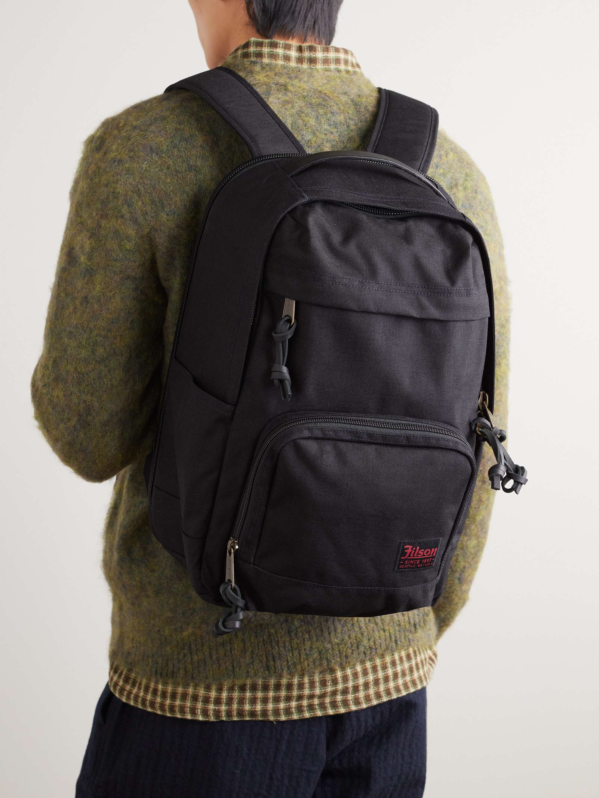 FILSON Dryden Leather-Trimmed Cordura® Backpack for Men | MR PORTER