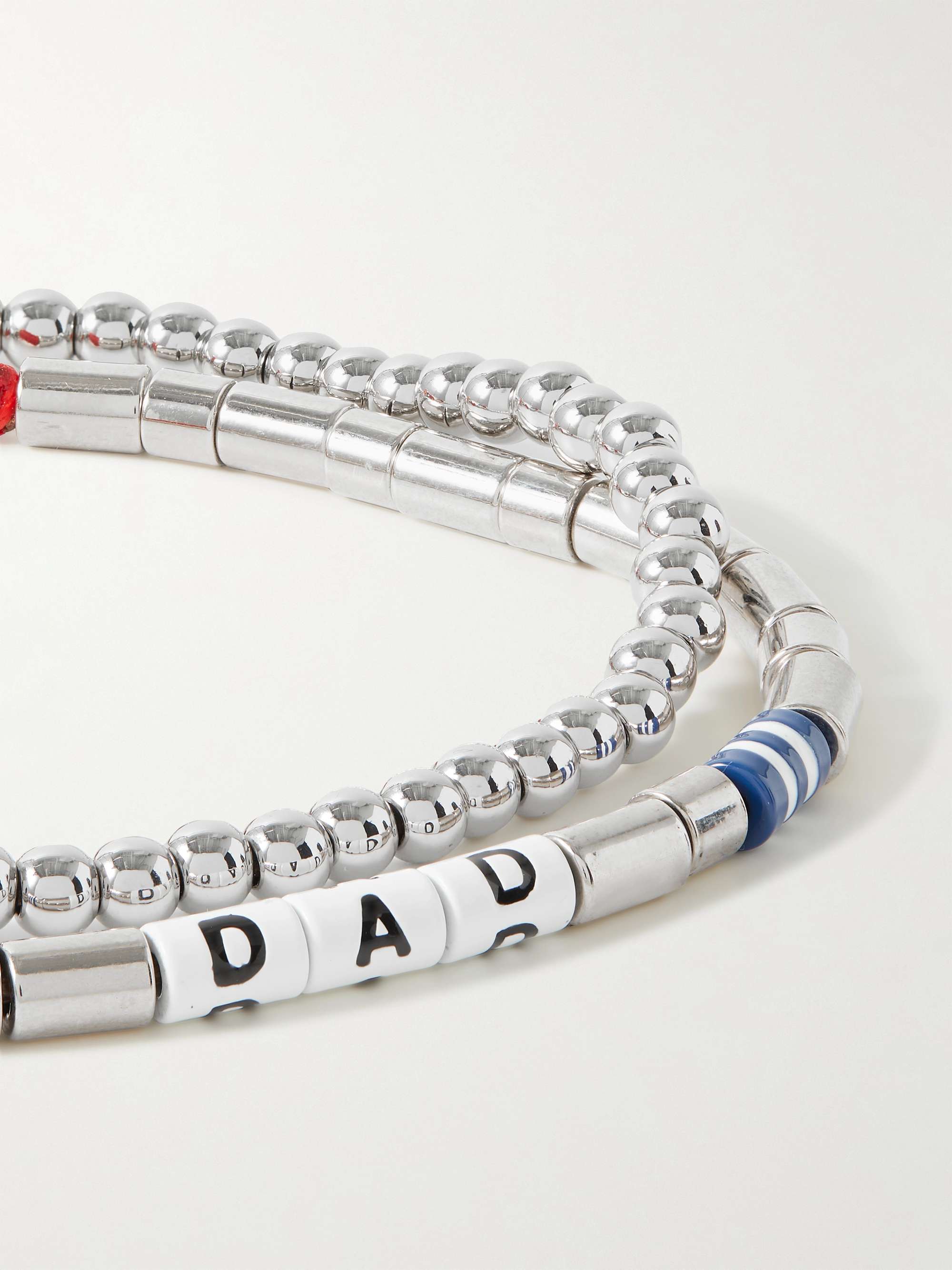 Super Dad Bracelet • Woven Grey – Label K