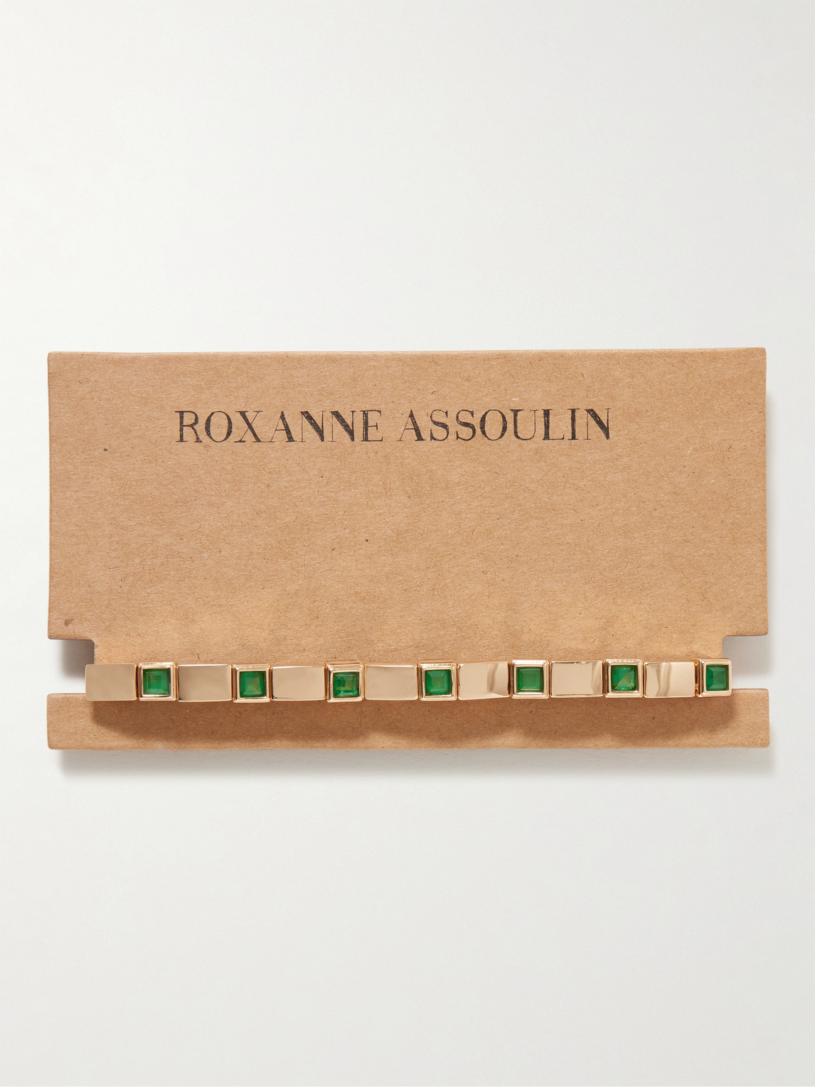 Shop Roxanne Assoulin Gold-tone And Crystal Beaded Bracelet