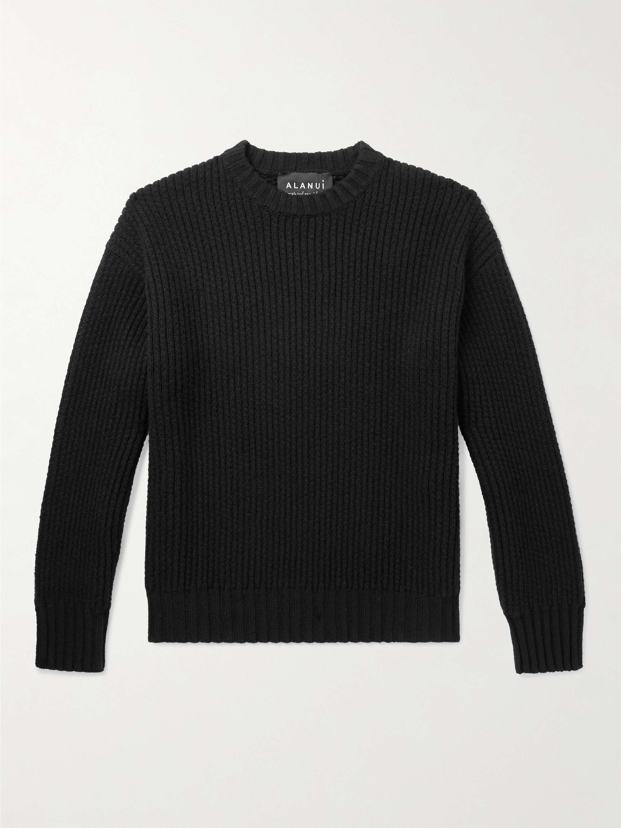 ALANUI Ribbed Cashmere and Cotton-Blend Sweater for Men | MR PORTER