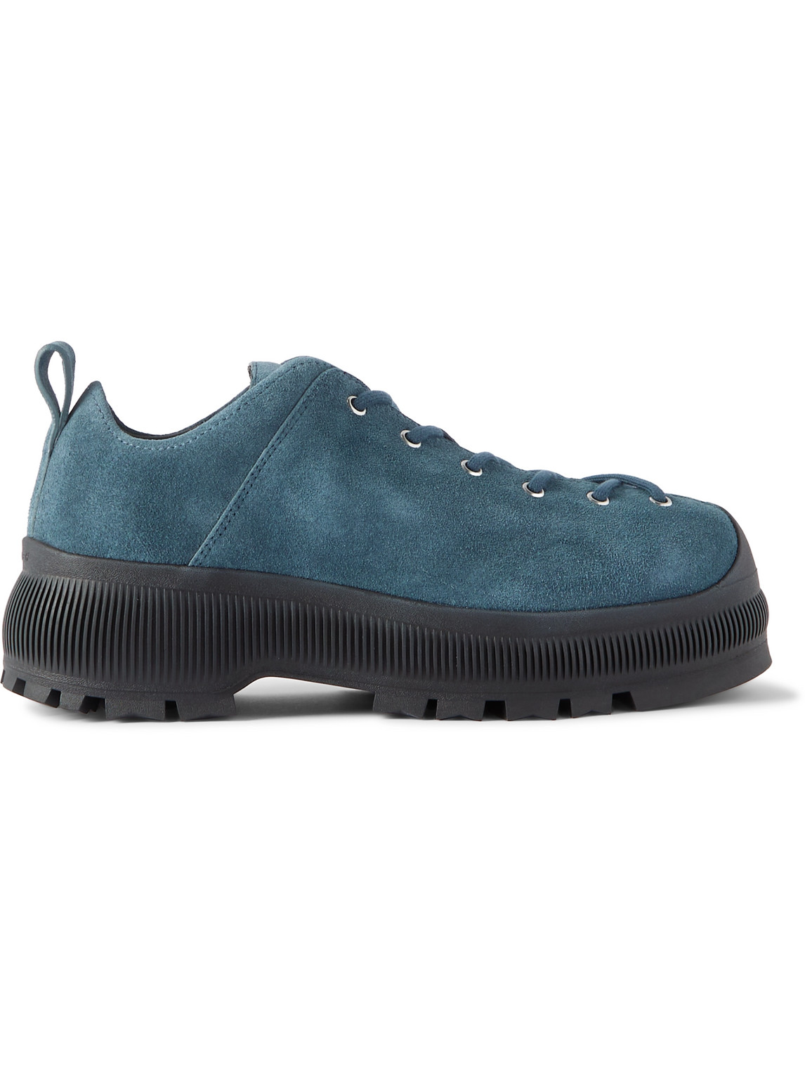 JIL SANDER EXAGGERATED-SOLE SUEDE SNEAKERS